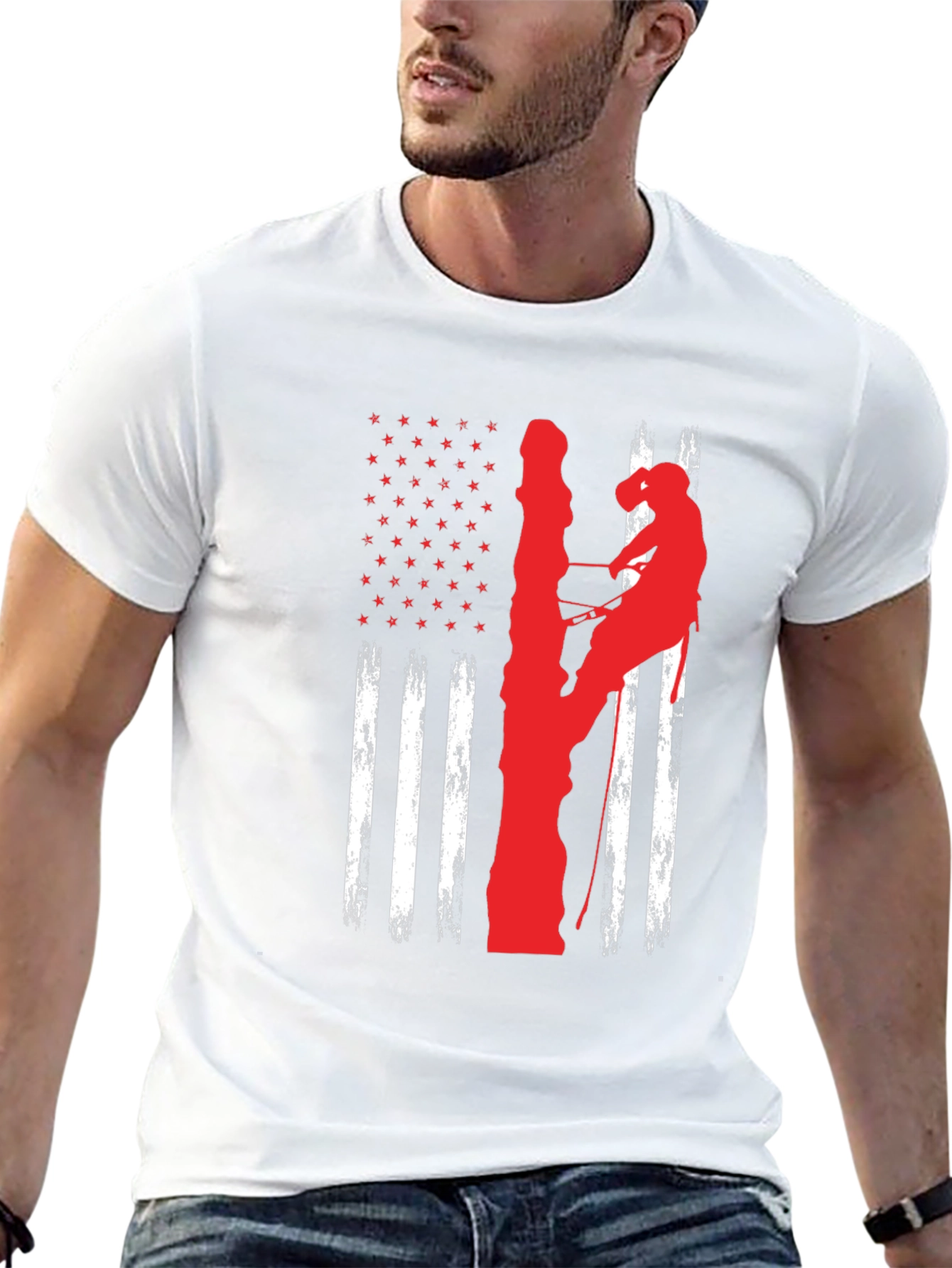 Lineman American Flag T-Shirt