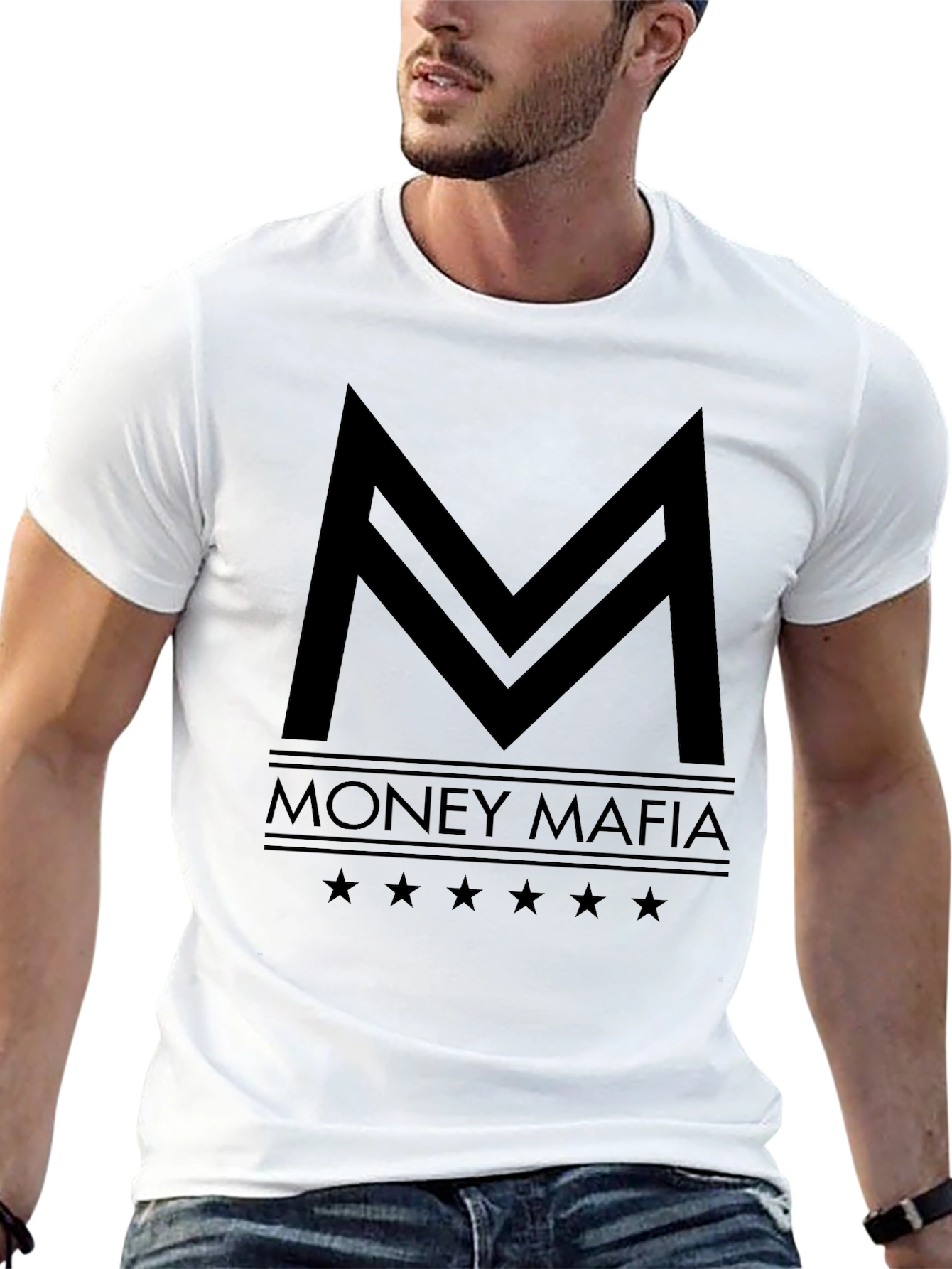 Money Mafia Black Graphic Tee