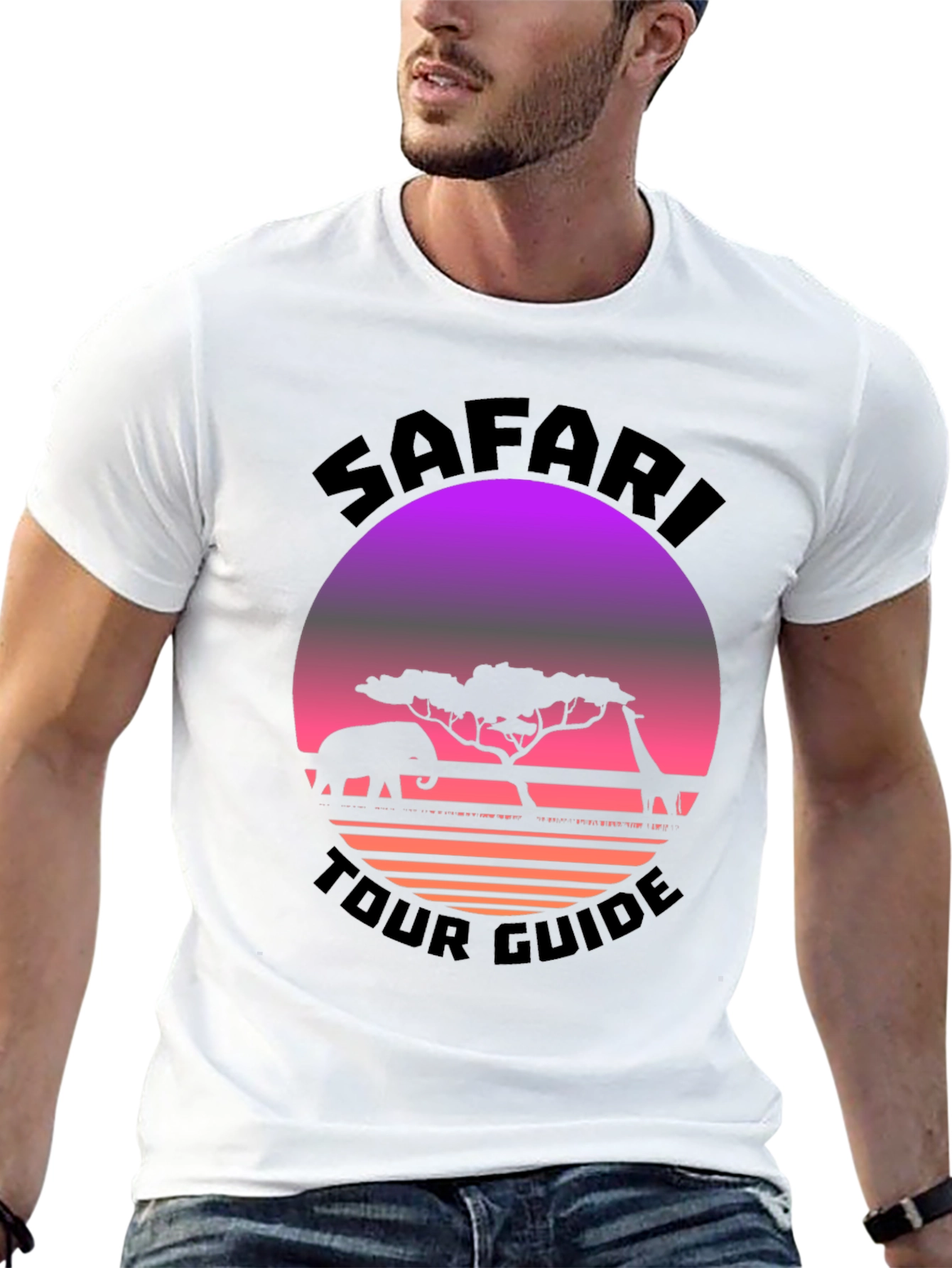 Safari Tour Guide Graphic T-Shirt
