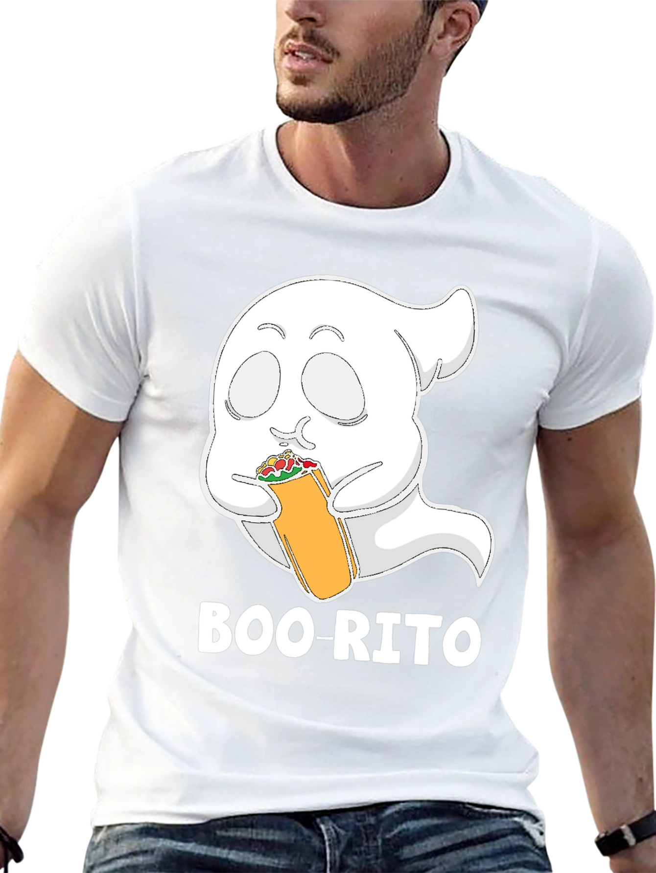 Boo-rito T-Shirt - Funny Halloween Ghost Burrito Tee