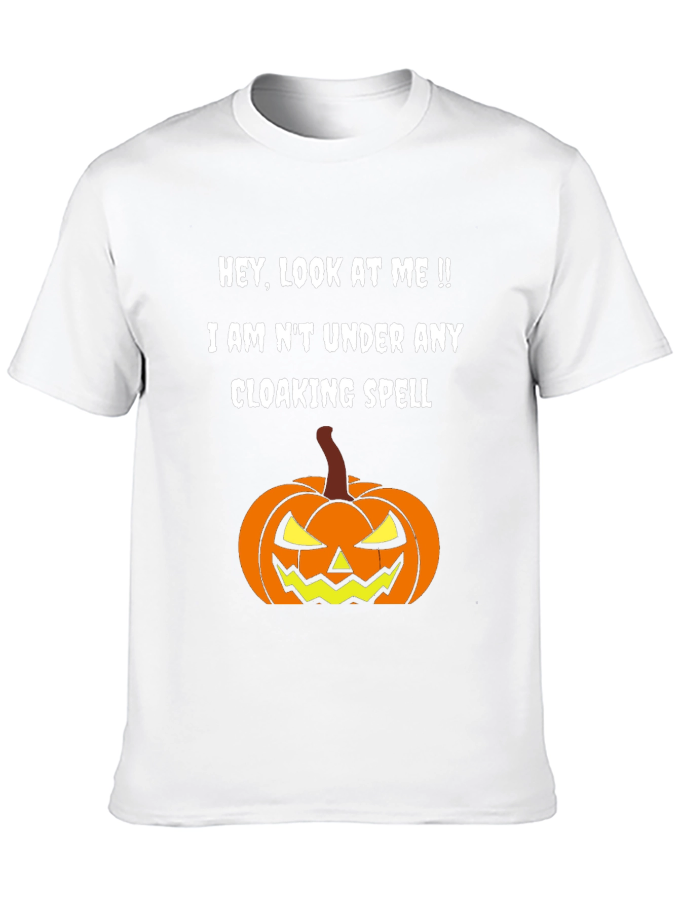 Halloween Pumpkin Cloaking Spell T-Shirt