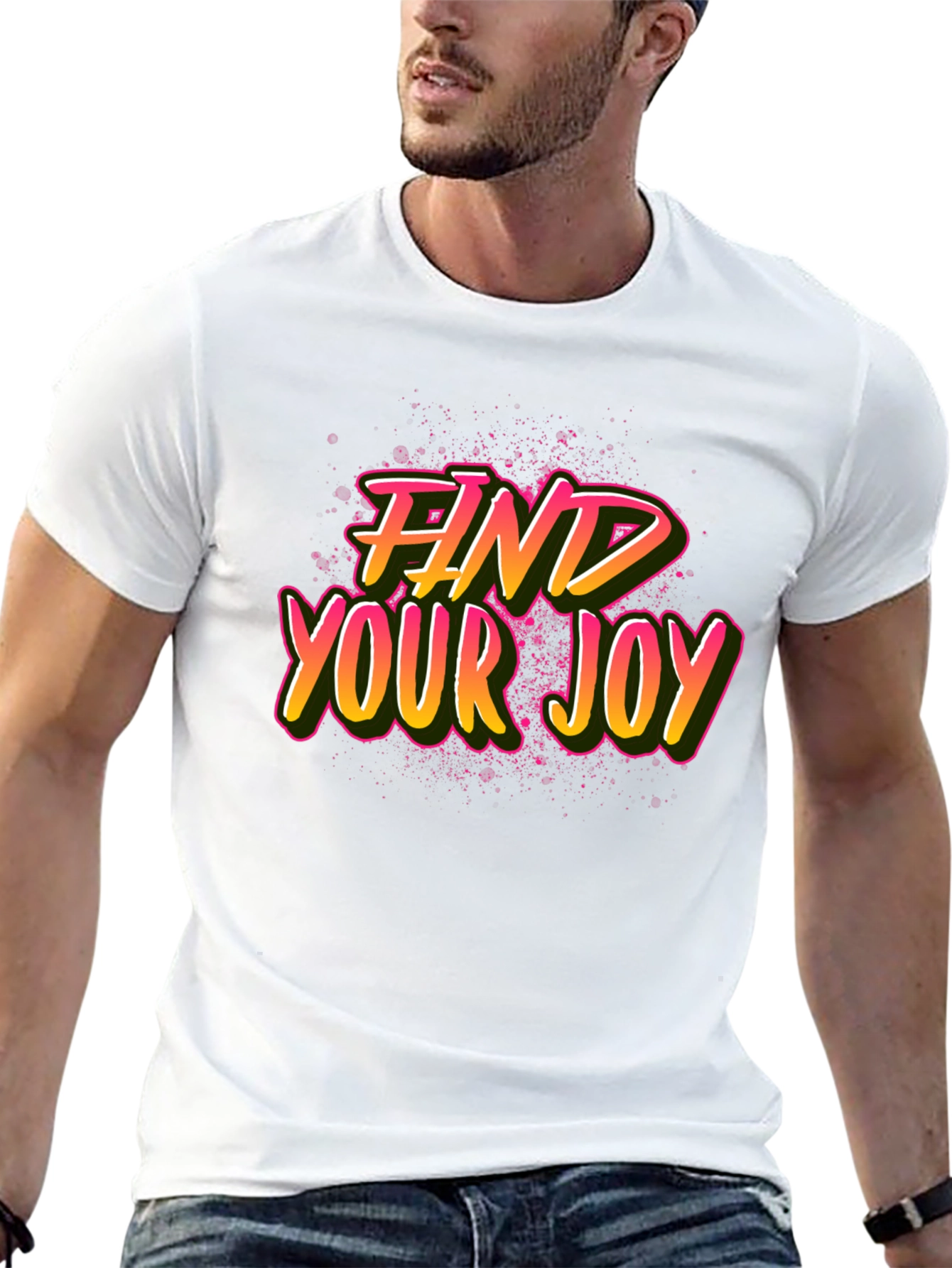 Find Your Joy Graphic Tee - Black