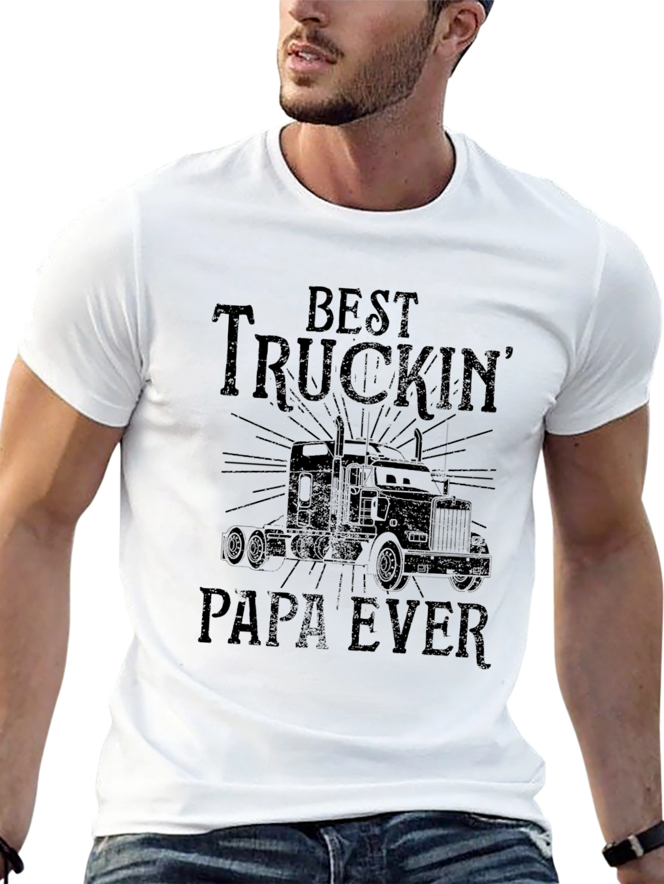 Best Truckin Papa Ever T-Shirt