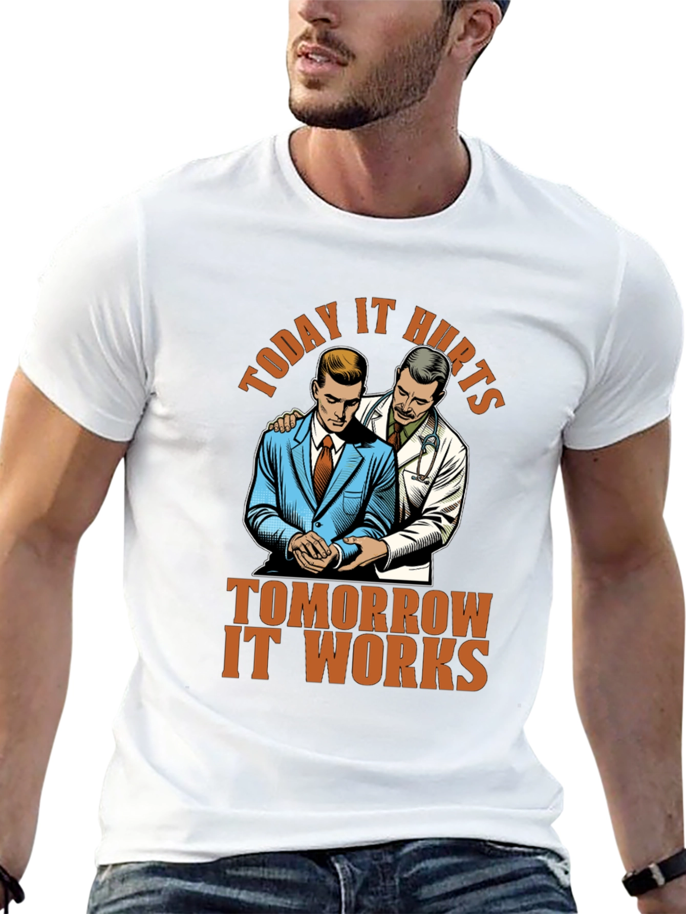 Today It Hurts T-Shirt - Motivational Gym Tee