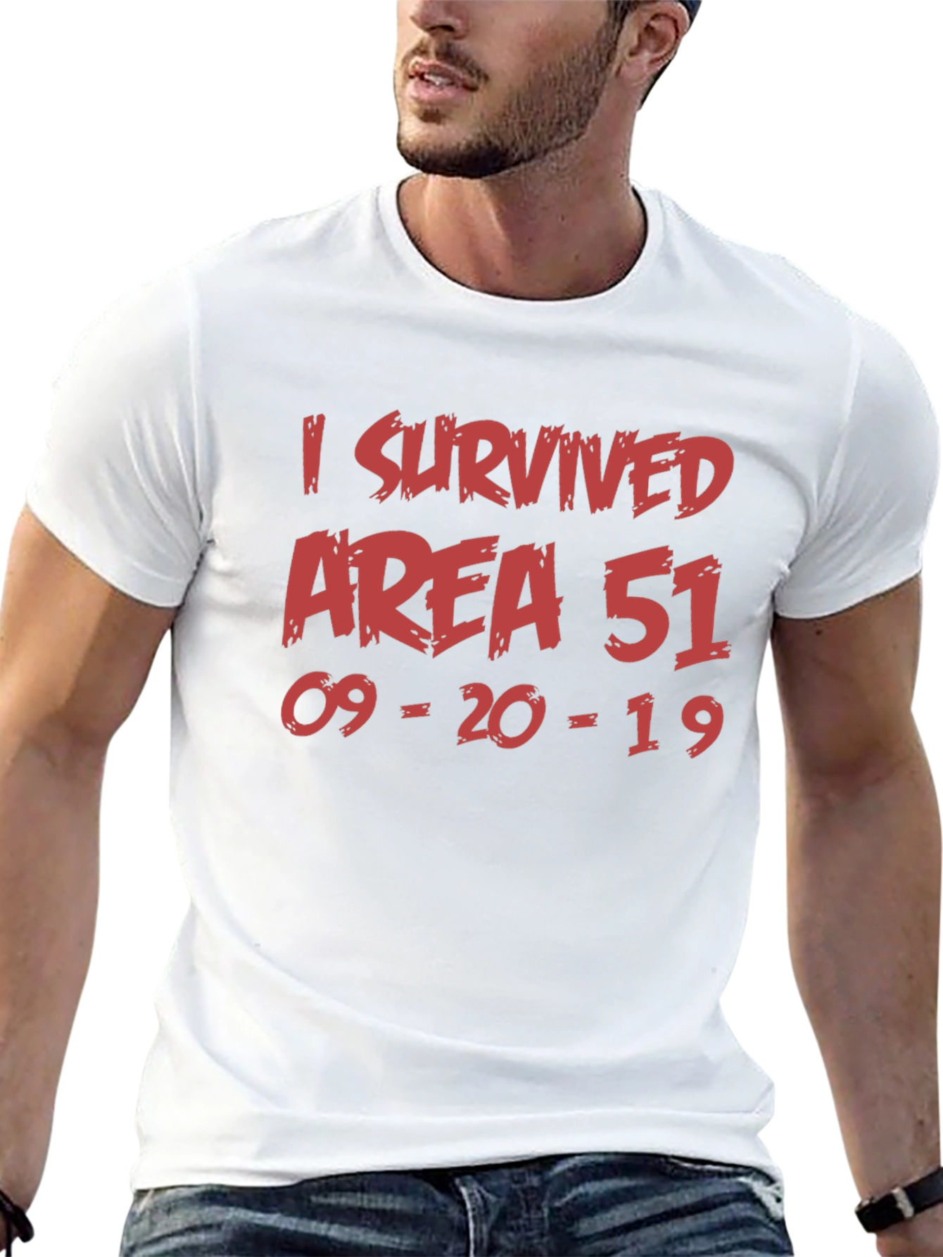 Area 51 Survivor T-Shirt - Cotton Crew Neck