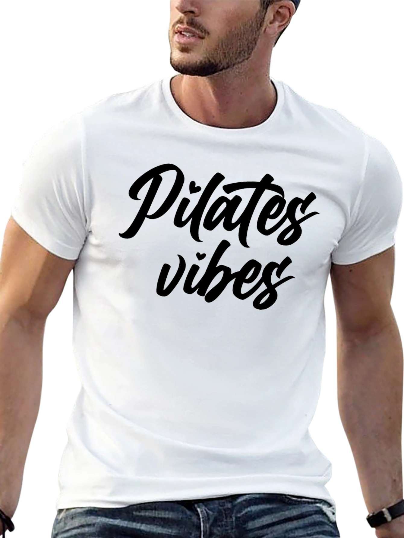 Pilates Vibes Black T-Shirt
