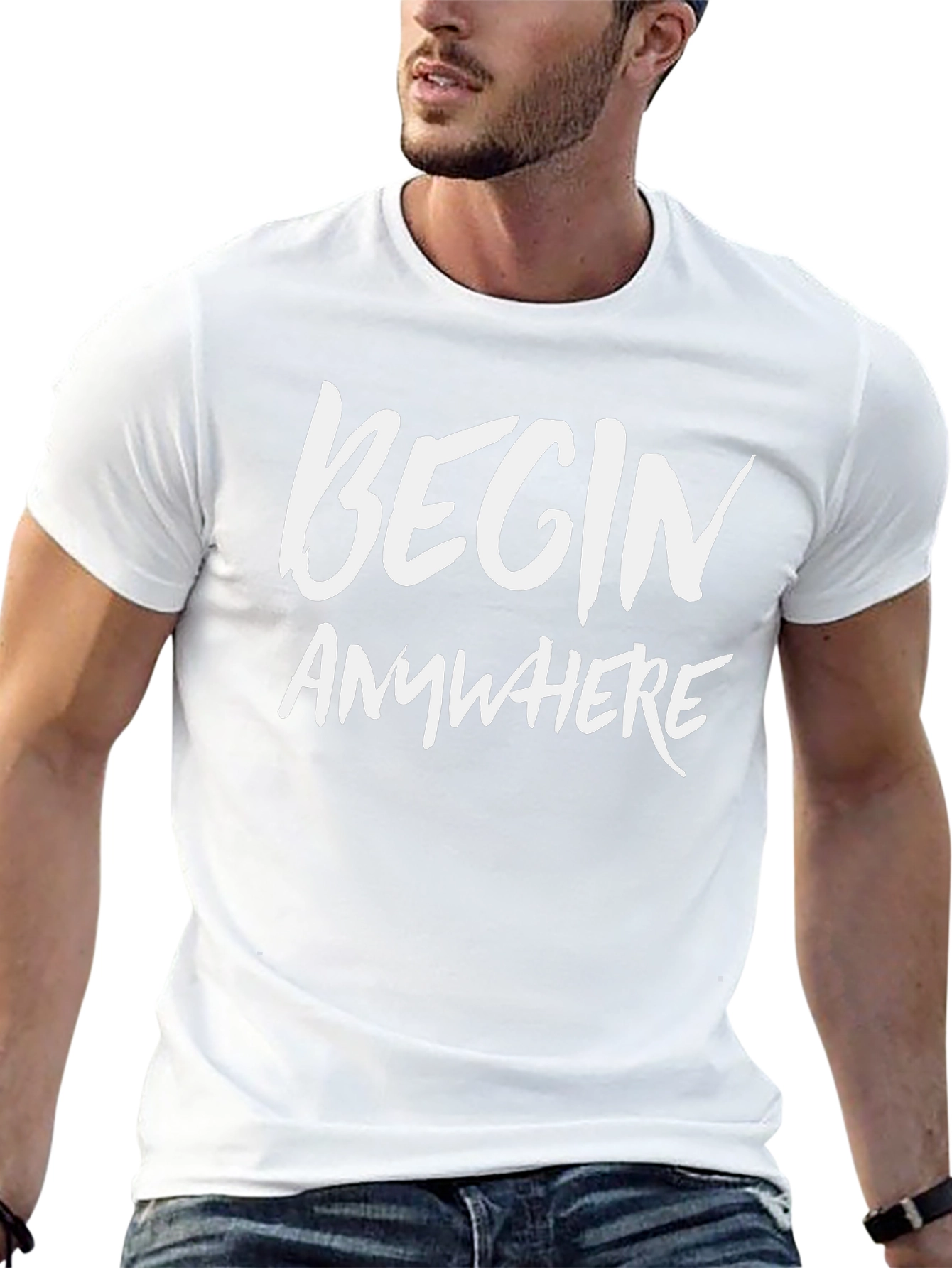 Begin Anywhere Graphic Tee - Black