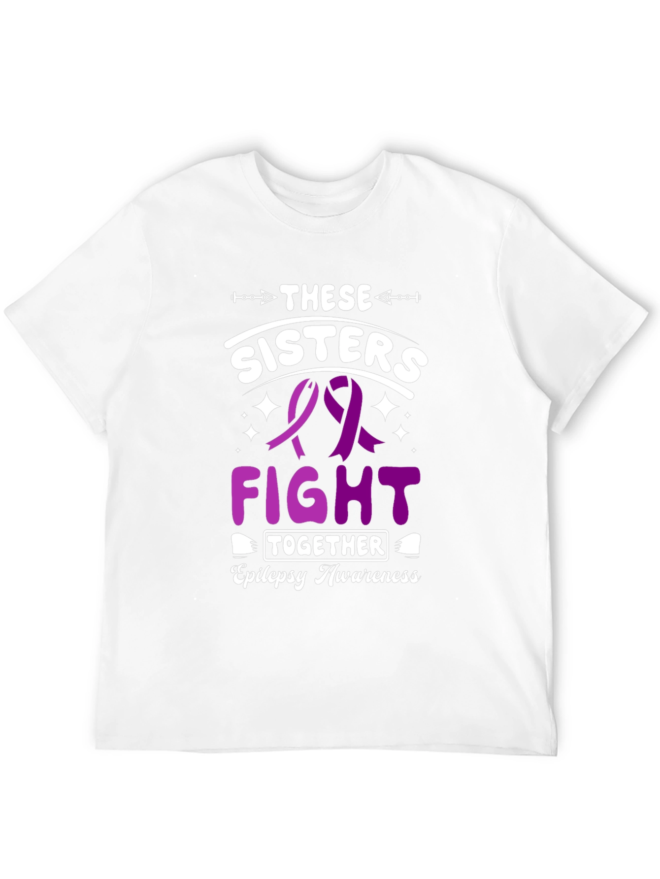 Epilepsy Awareness Sisters Fight Together T-Shirt