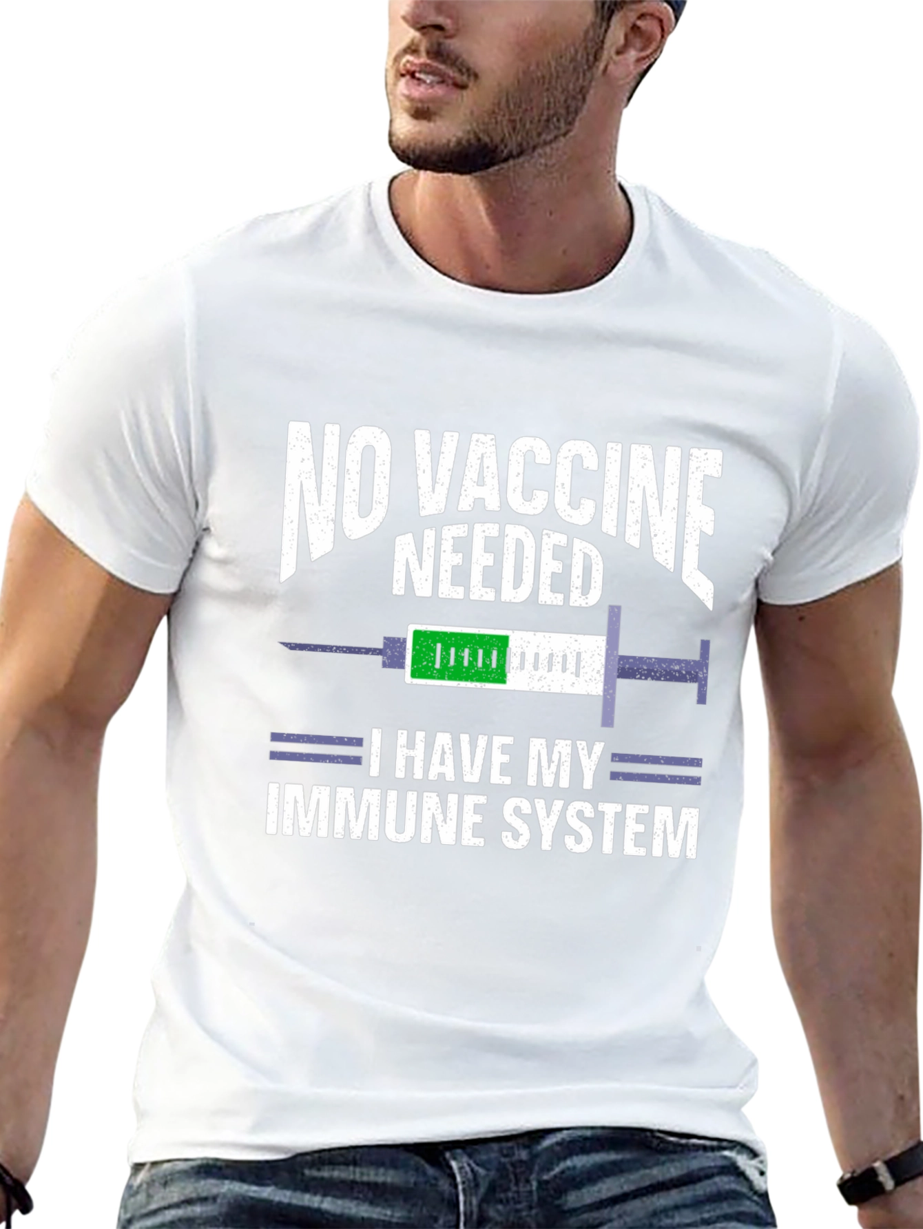 No Vaccine Needed Immune System T-Shirt