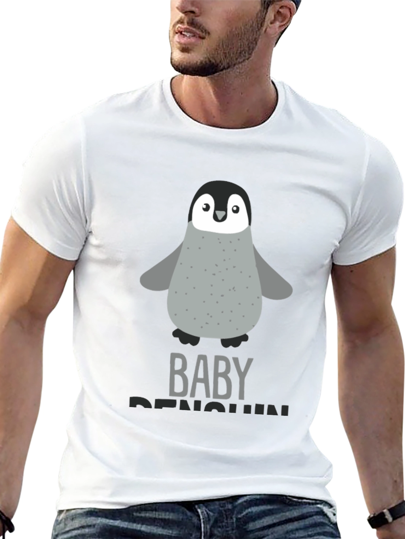 Baby Penguin Graphic Tee - Cute Animal T-Shirt