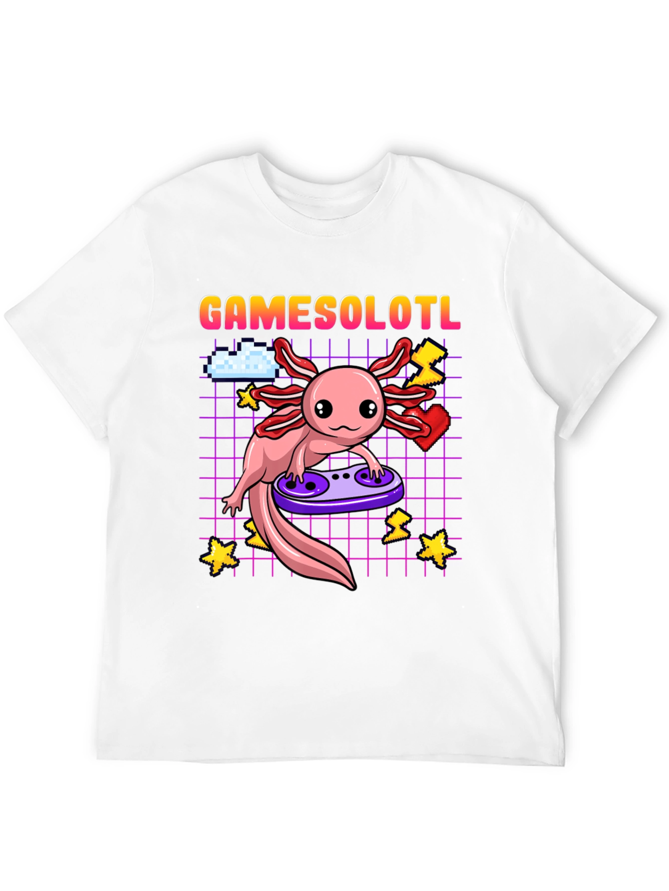 Gamesolotl T-Shirt Axolotl Gamer
