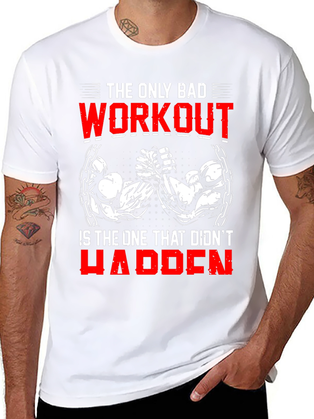 Workout Graphic T-Shirt: No Bad Workouts