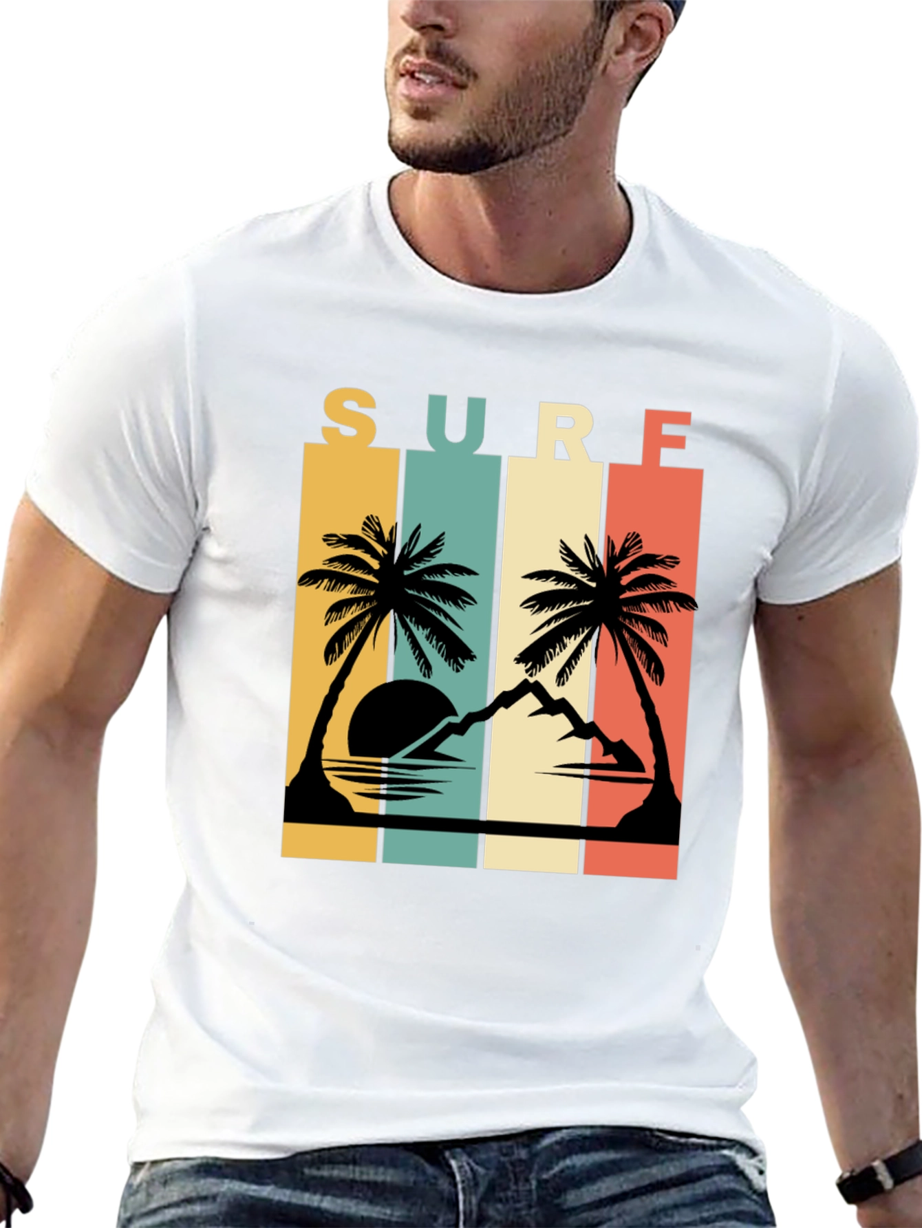 Retro Surf Palms Tee