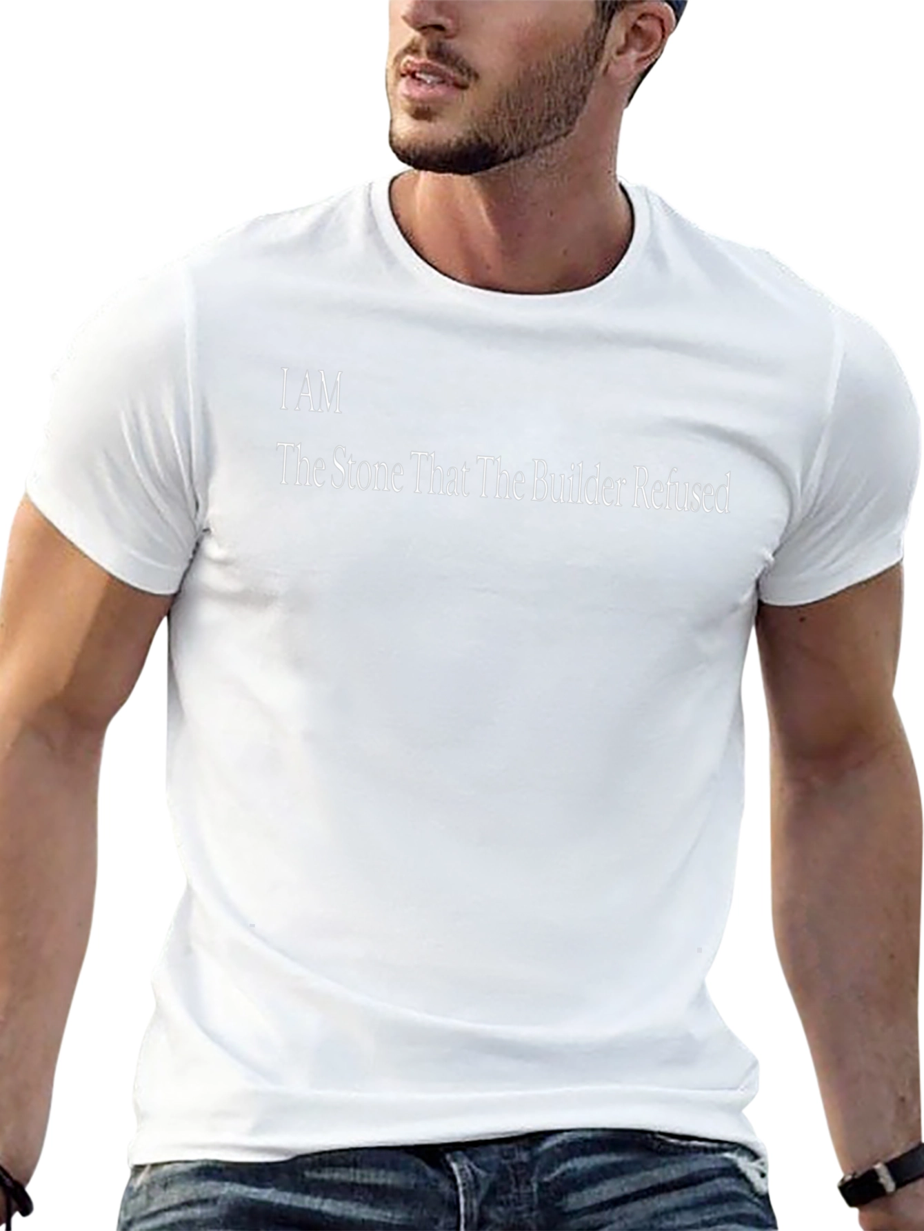 I AM The Stone T-Shirt - Stylish Black Tee