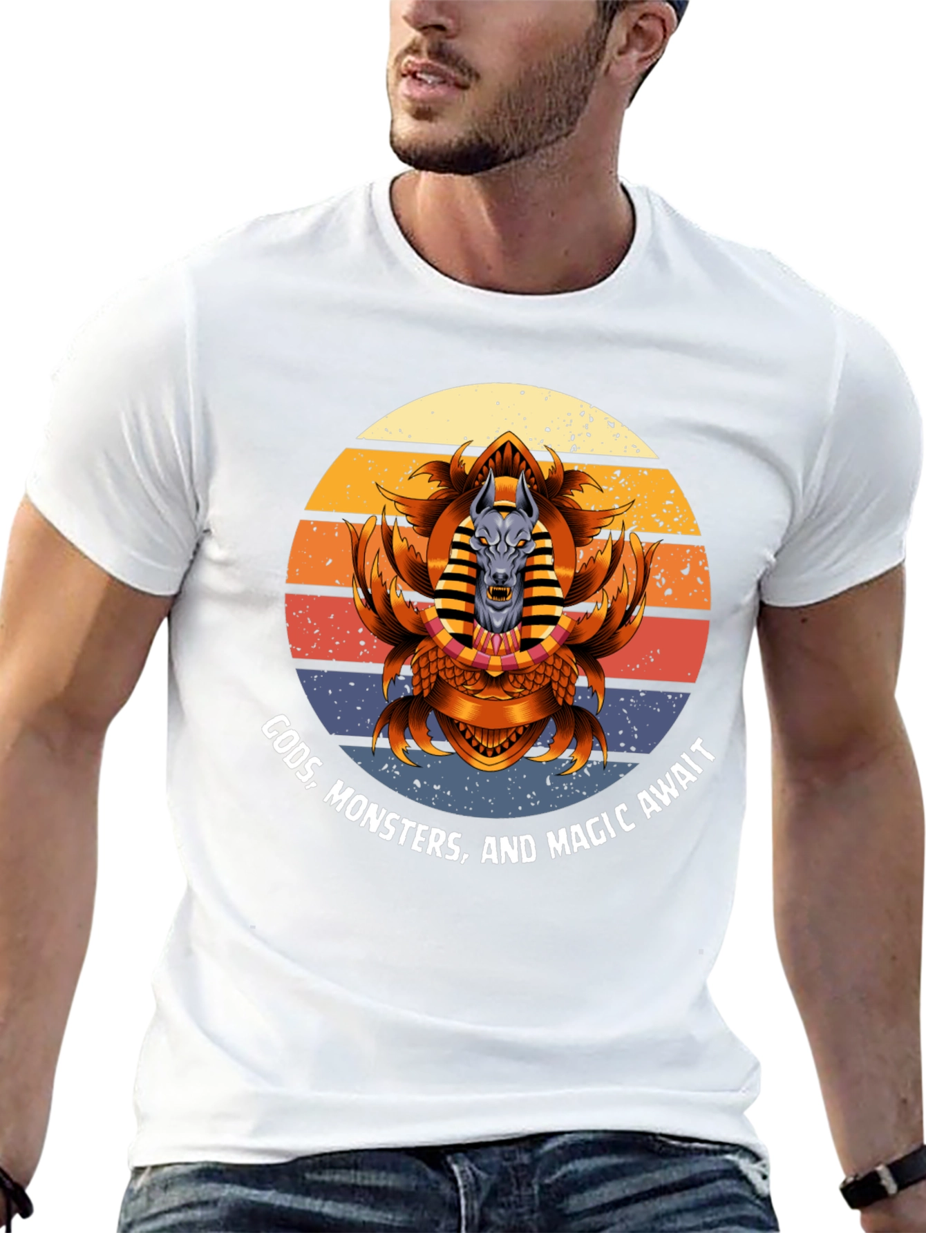 Gods Monsters Magic Tee - Anubis Graphic