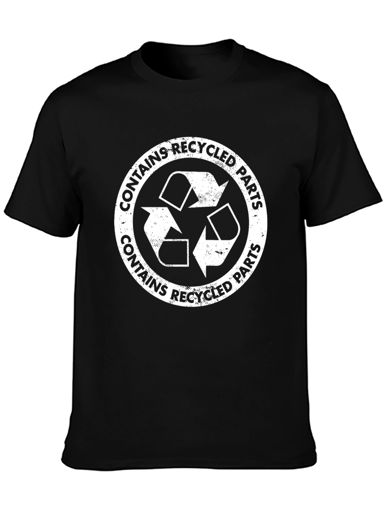 Recycled Parts Graphic Tee - Eco-Conscious T-Shirt