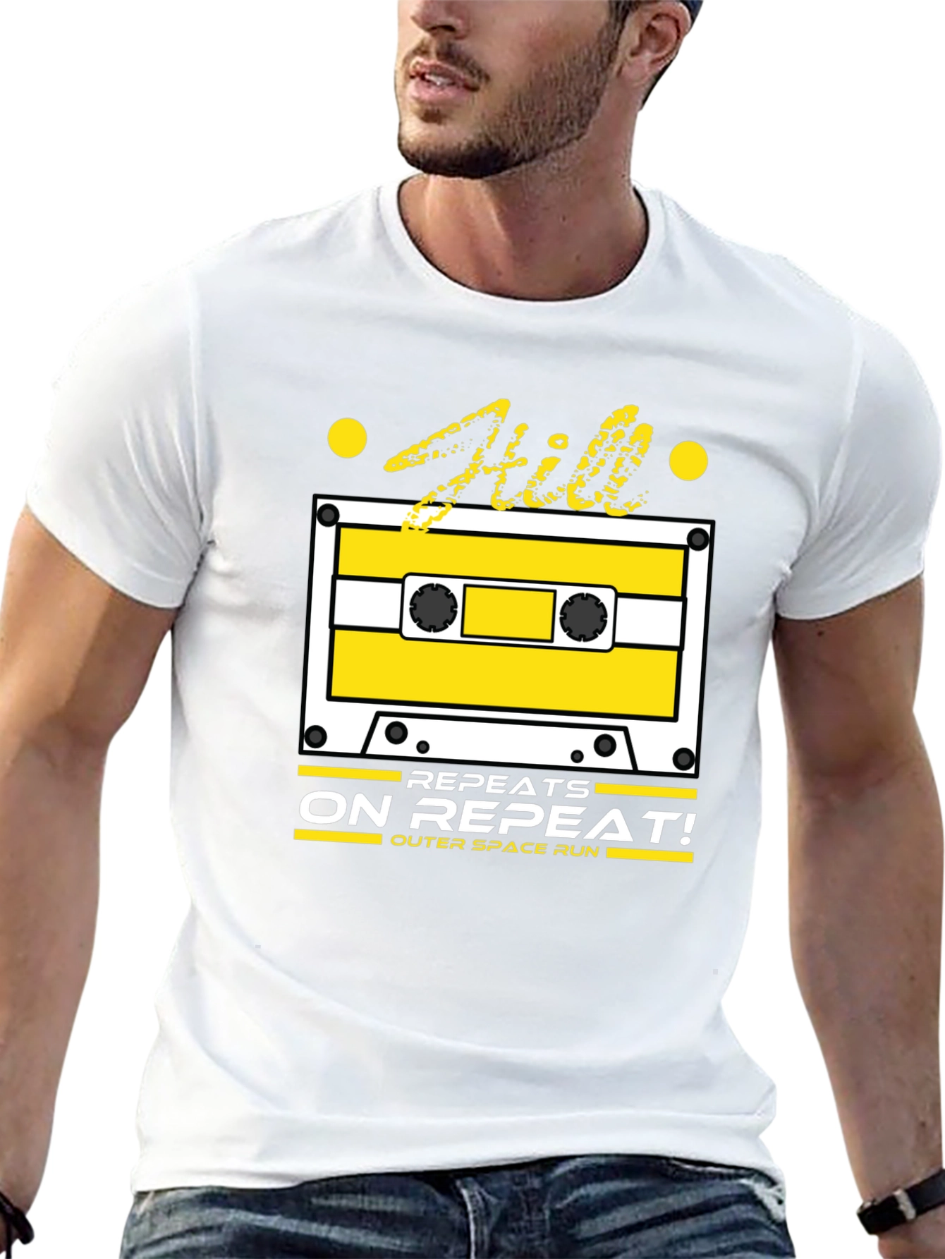 Retro Cassette Tape Graphic Tee - Repeats On Repeat!
