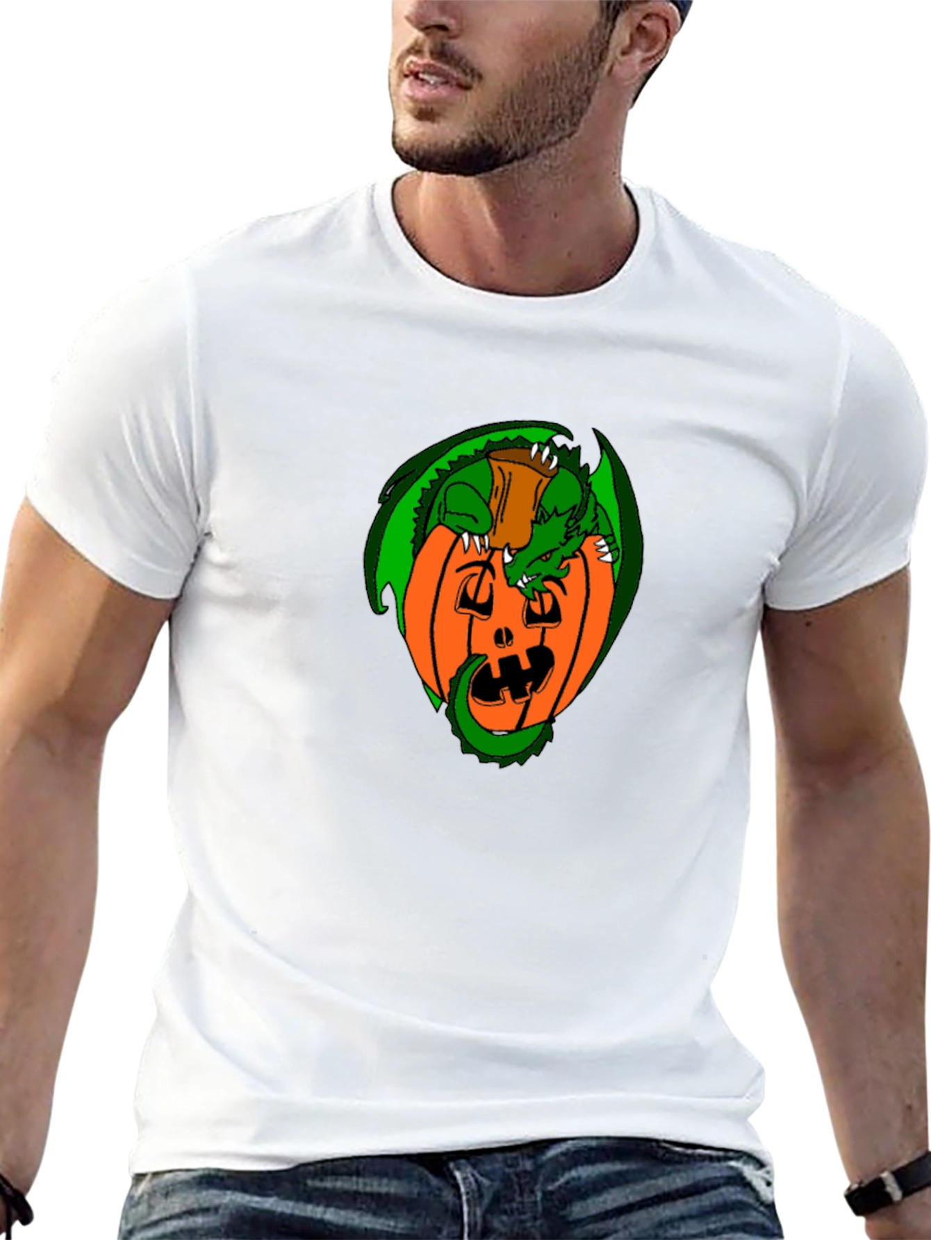 Dragon Pumpkin T-Shirt - Halloween Festive