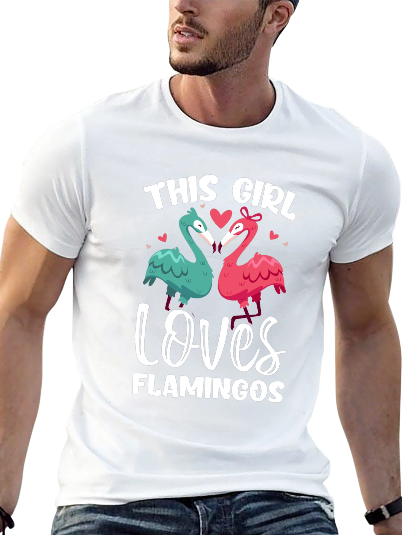 This Girl Loves Flamingos Graphic Tee