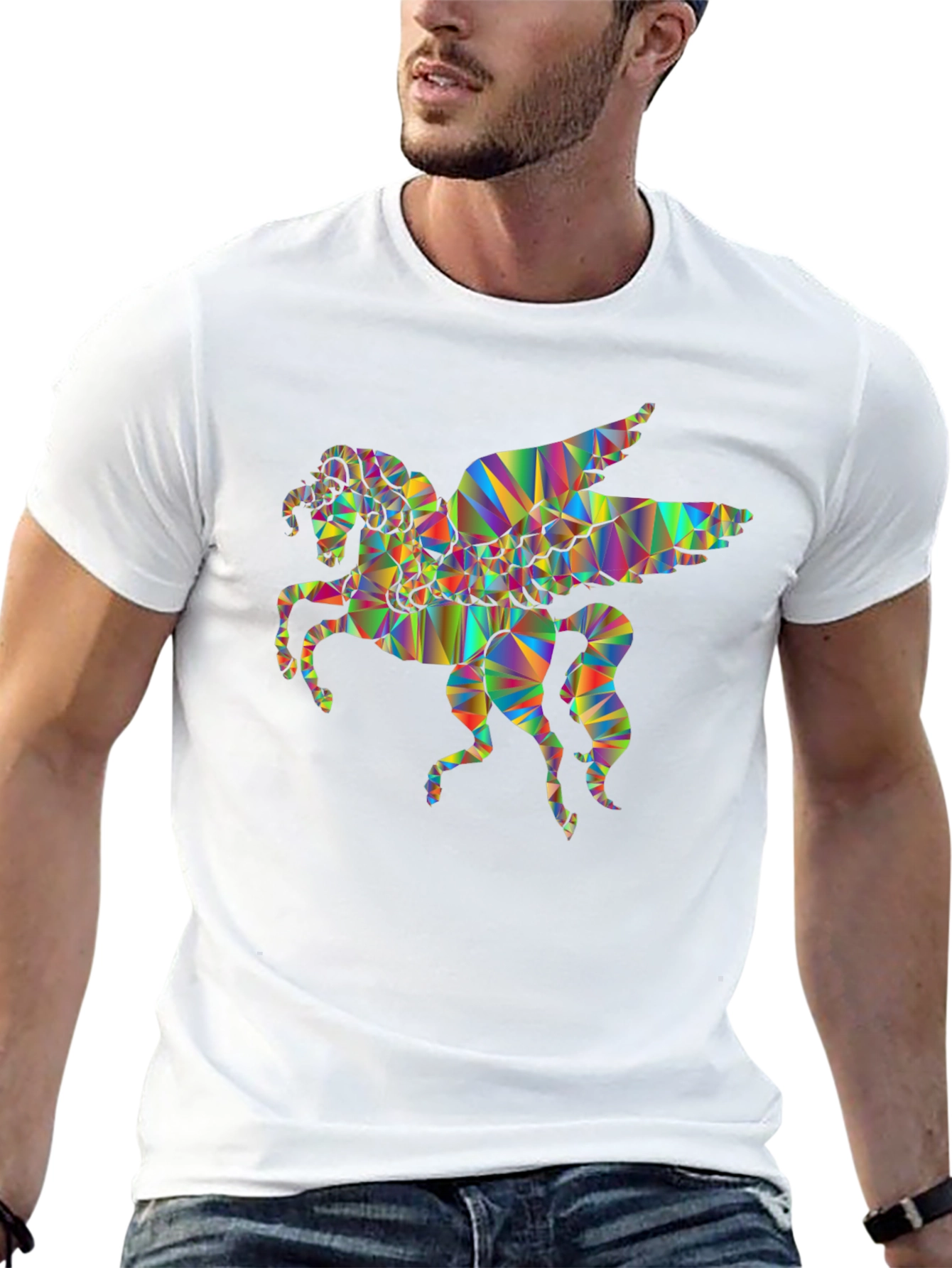 Prism Pegasus Black T-Shirt