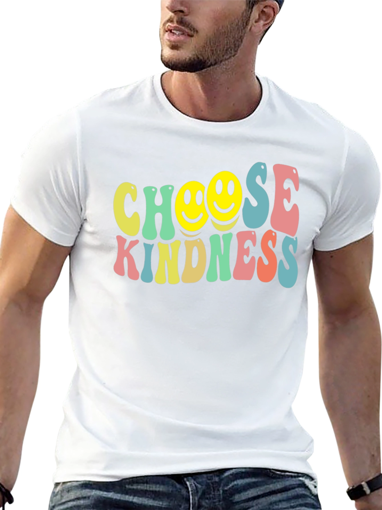 Choose Kindness Smiley Face Graphic Tee