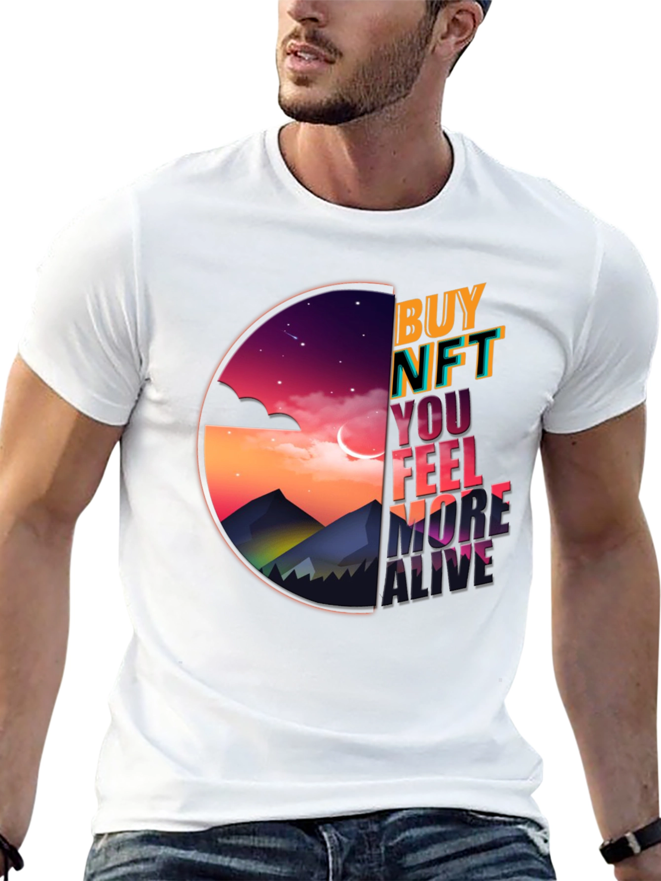 Buy NFT Feel More Alive Graphic Tee