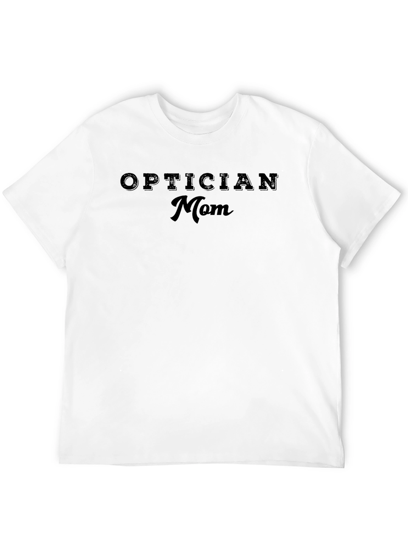 Optician Mom T-Shirt - Black Casual Tee