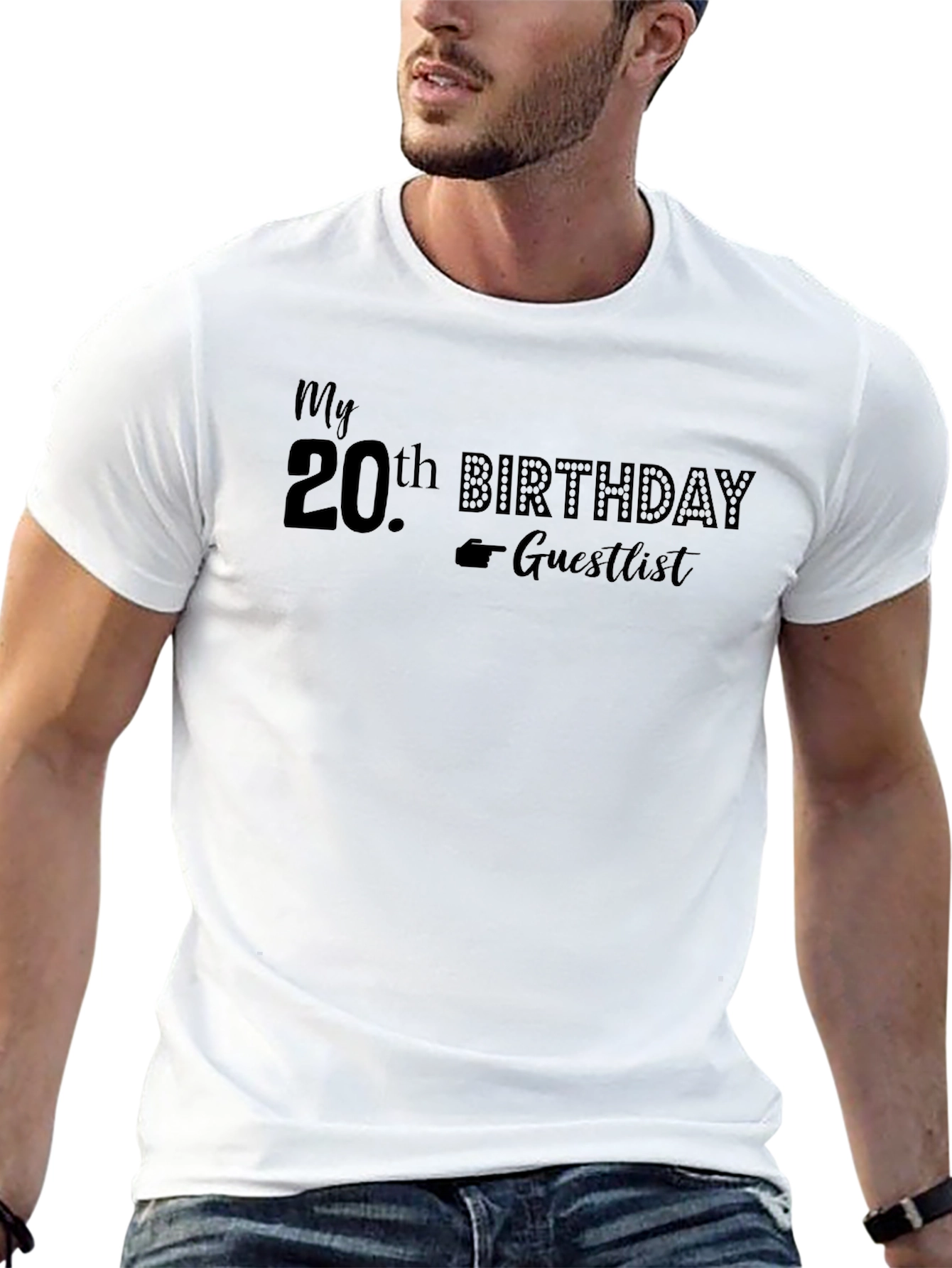My 20th Birthday Guestlist Black T-Shirt