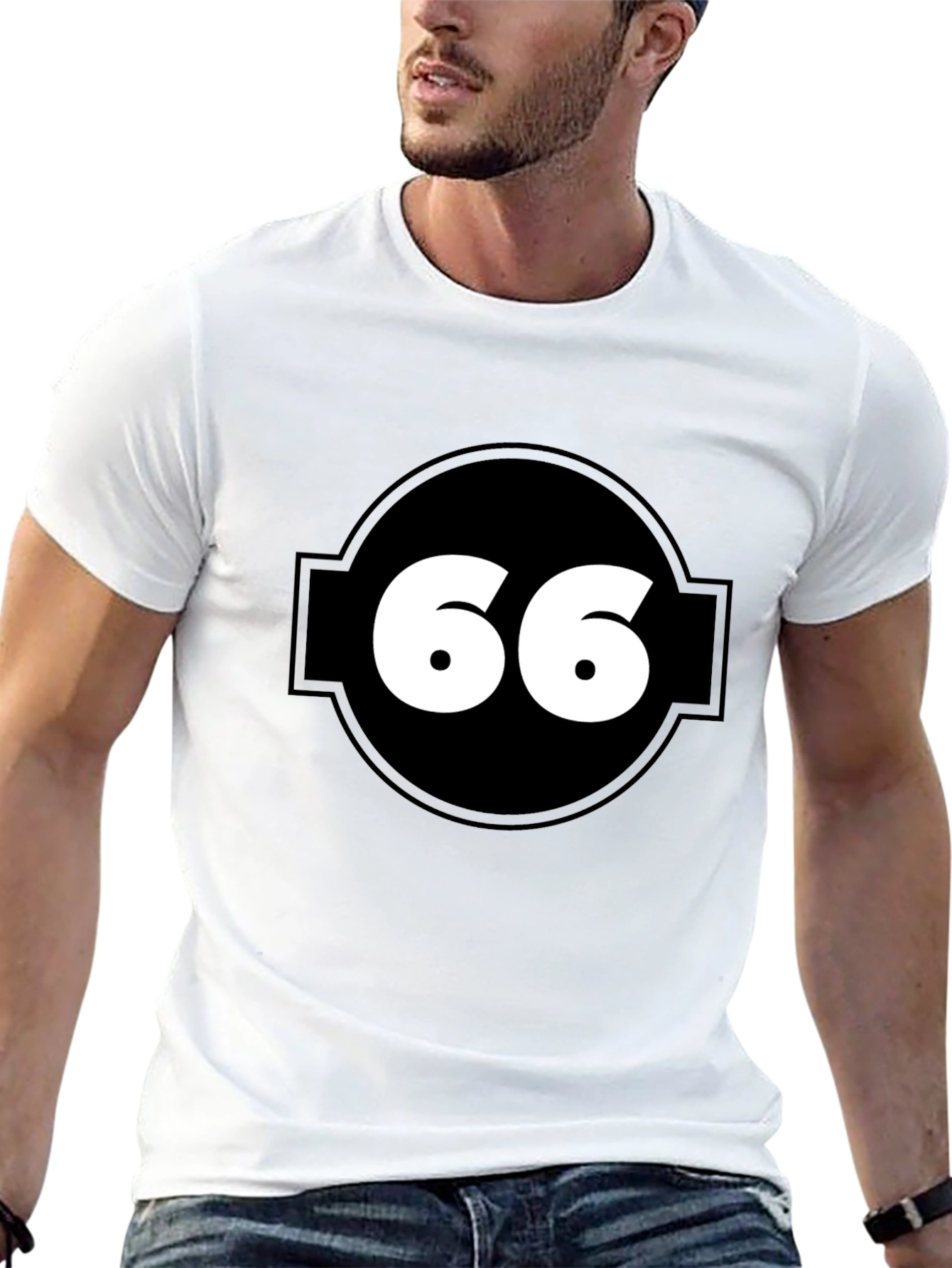 Number 66 Graphic Tee - Cool Casual Style