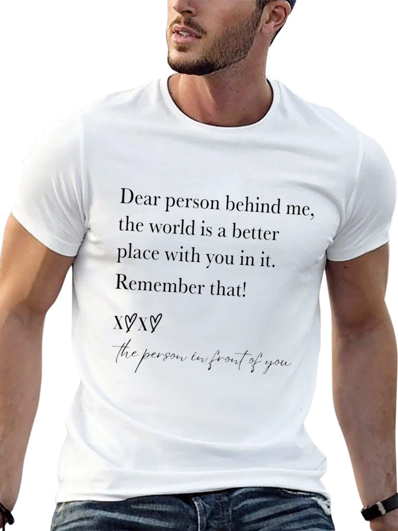 Inspirational Message Black T-Shirt