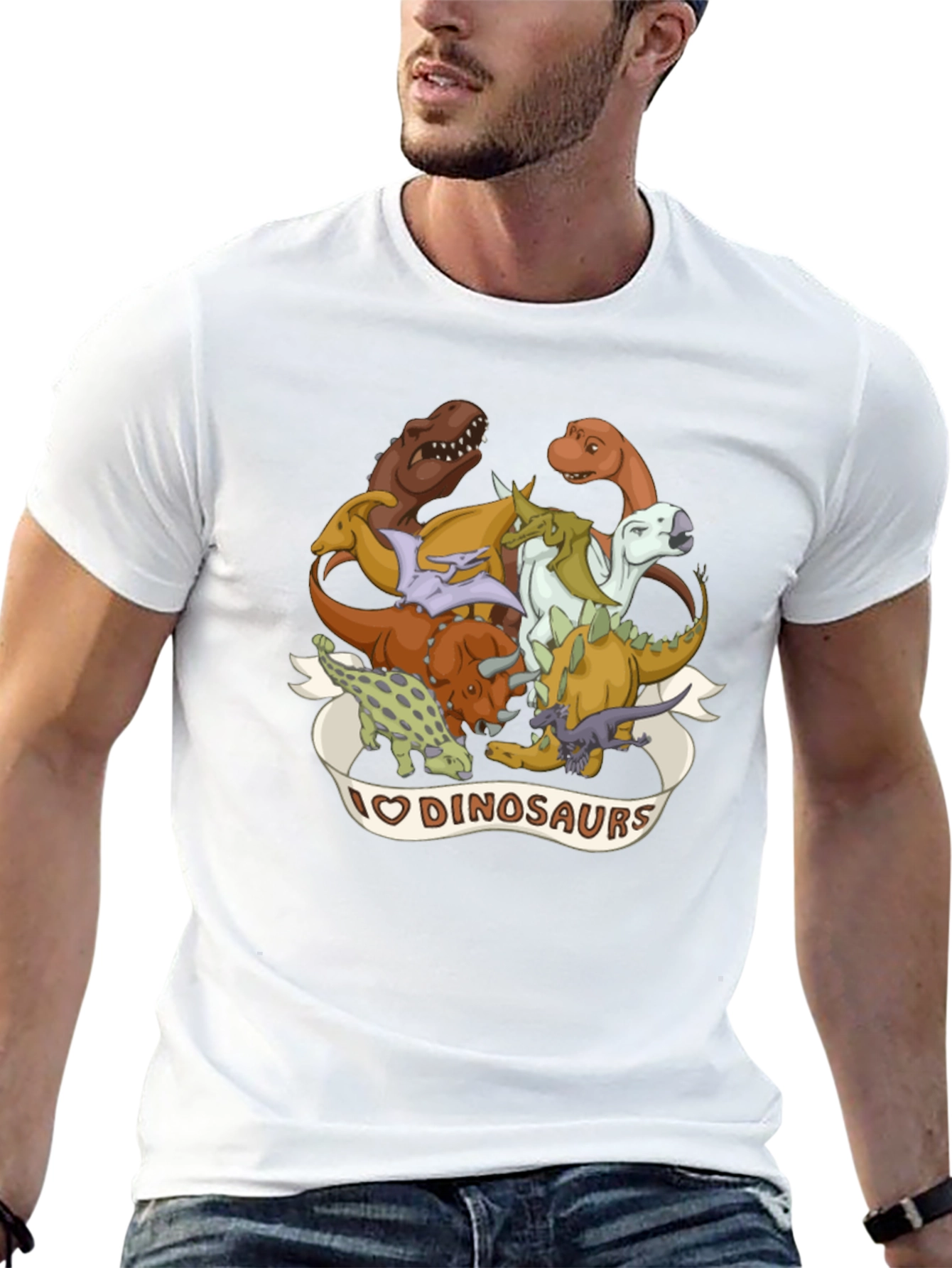 I Love Dinosaurs Graphic T-Shirt