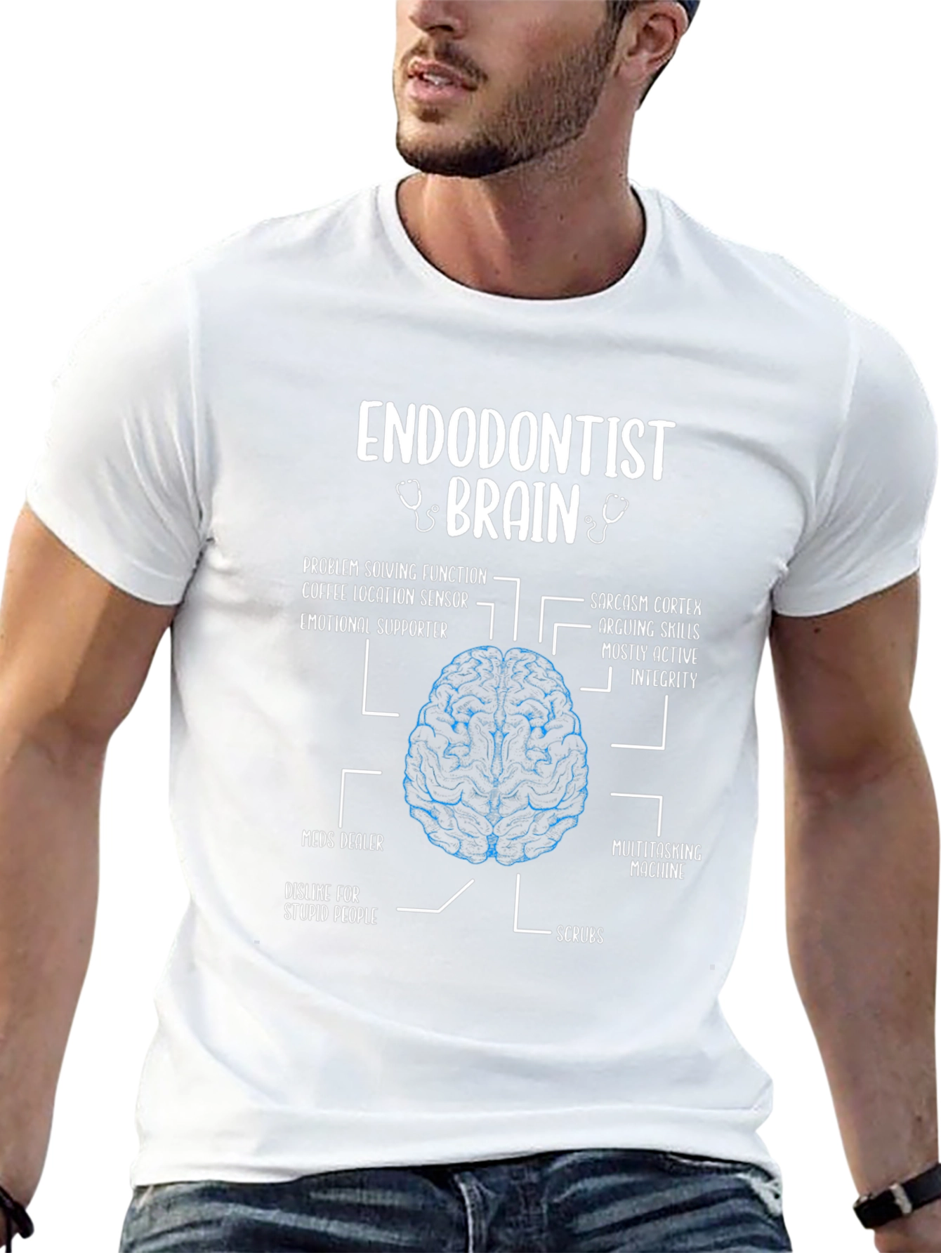 Endodontist Brain T-Shirt - Funny Anatomy Gift