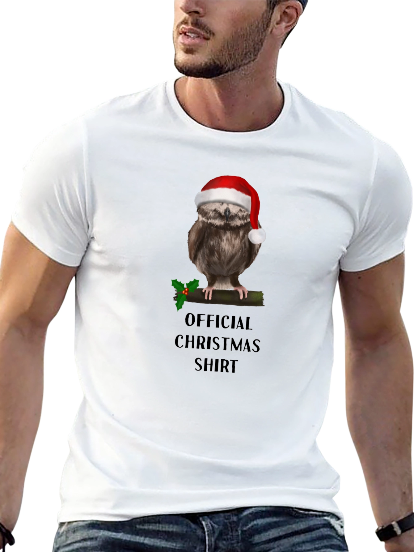 Festive Owl Christmas Shirt
