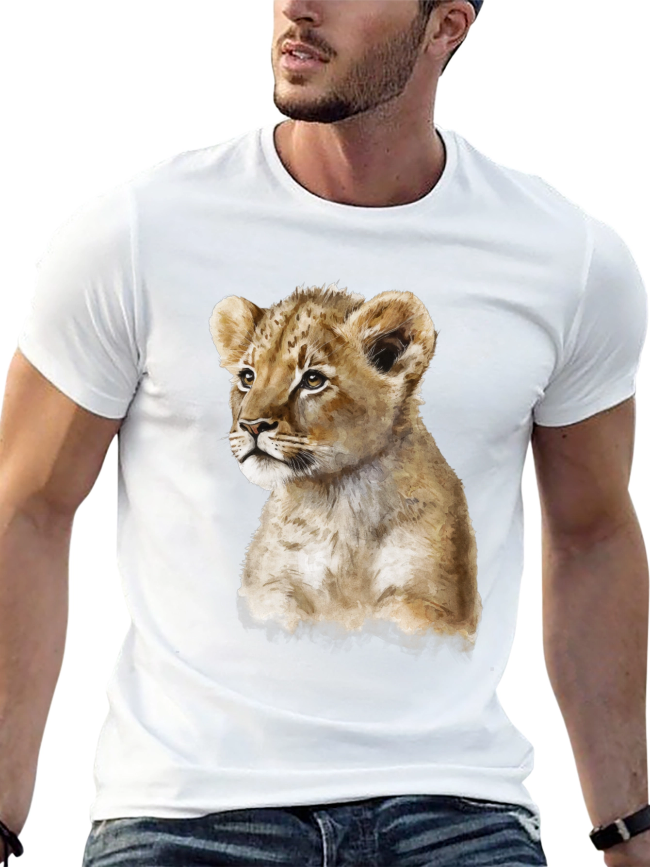 Lion Cub T-Shirt - Cute Animal Graphic Tee