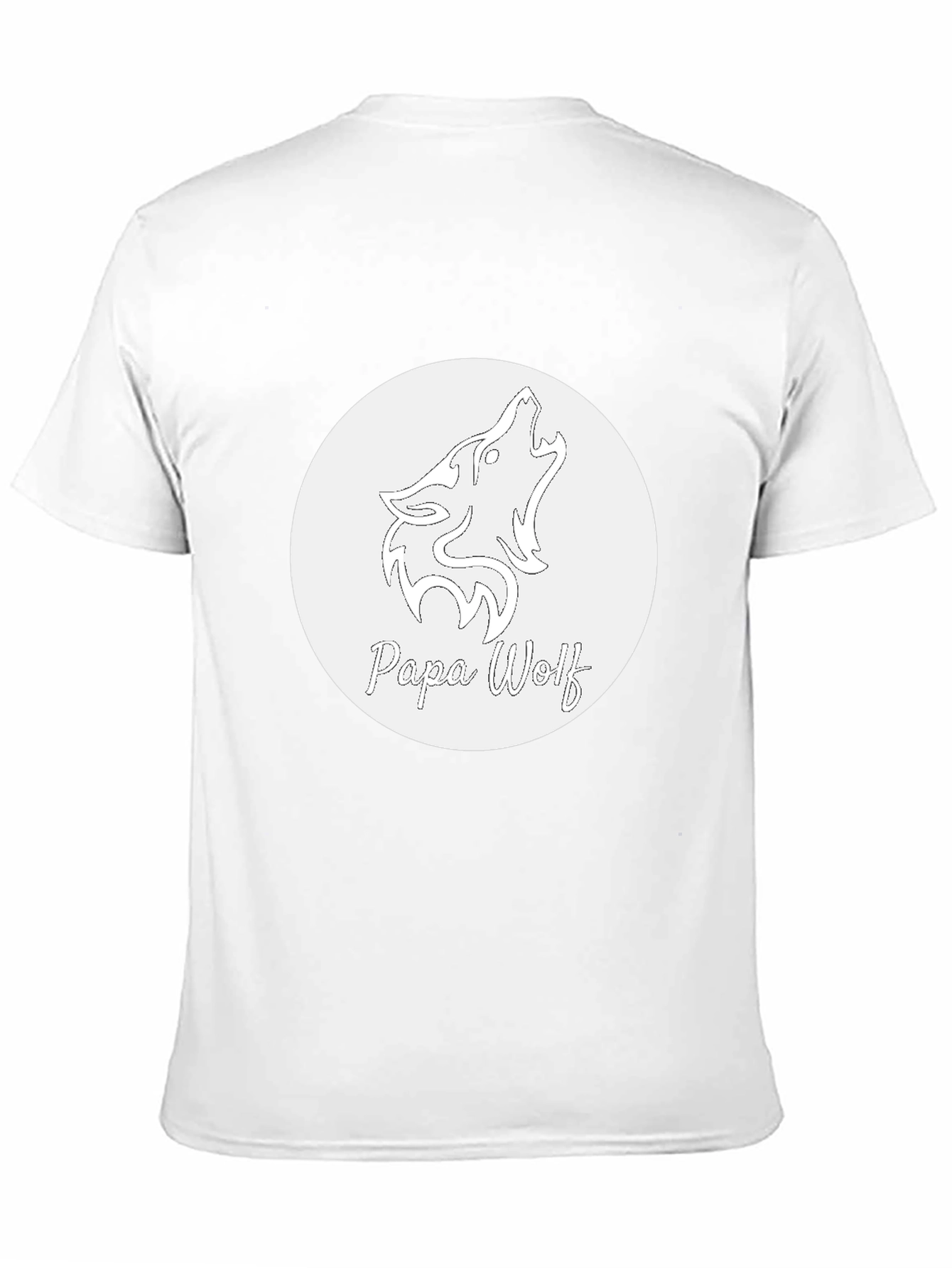 Papa Wolf Graphic T-Shirt - Black