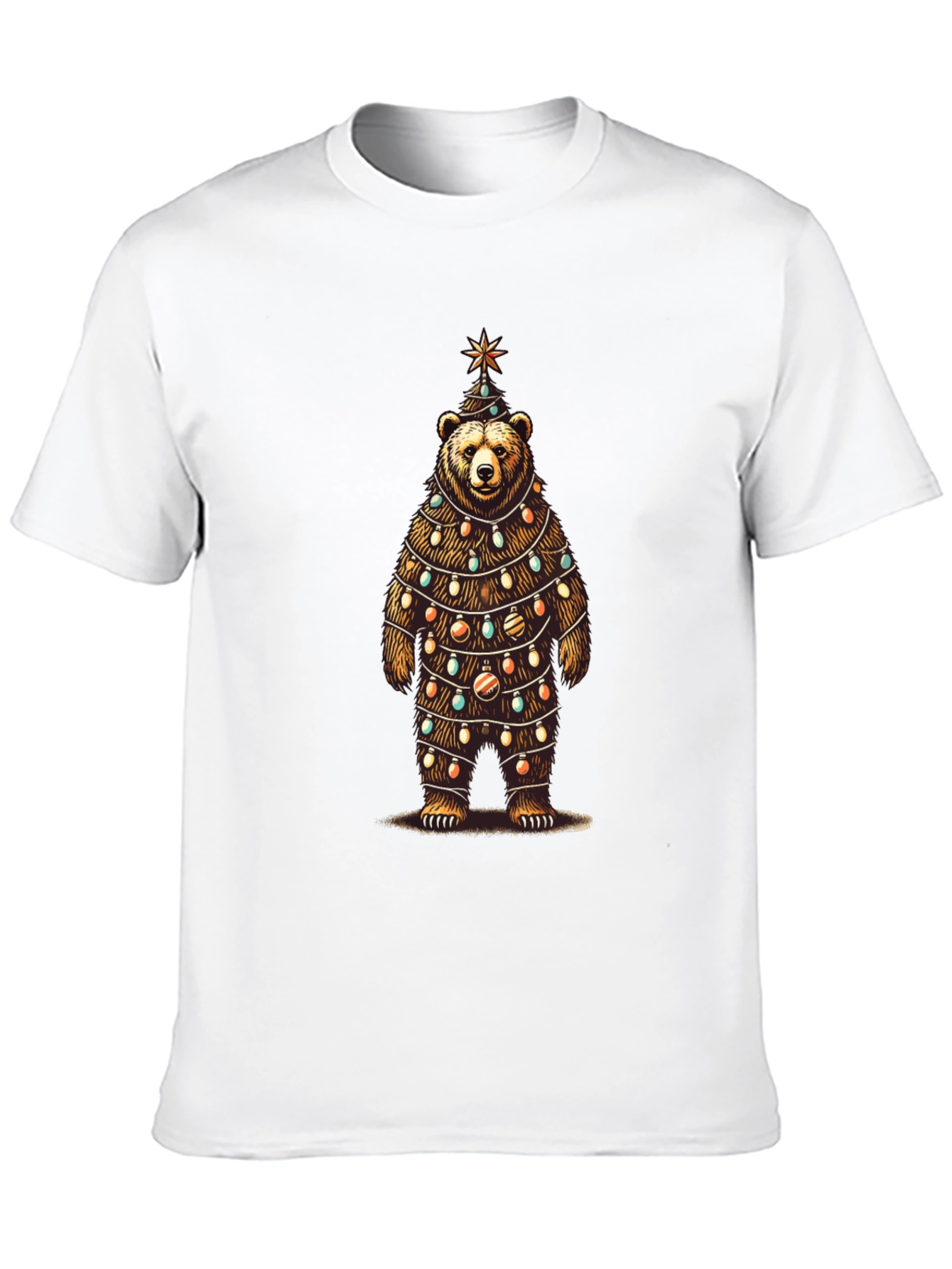 Festive Bear Christmas Tree T-Shirt