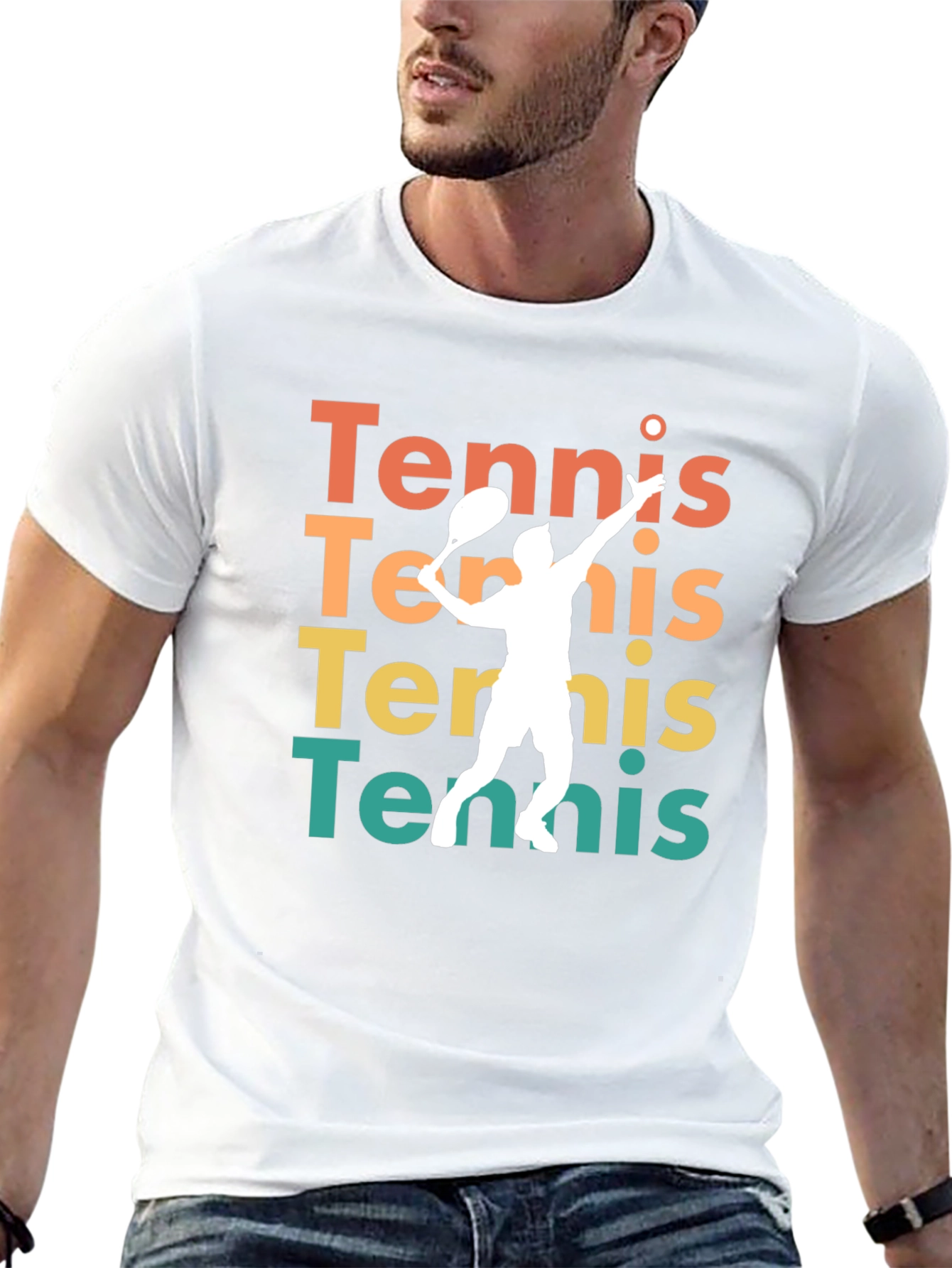 Tennis Player Graphic Tee - Stylish Activewear