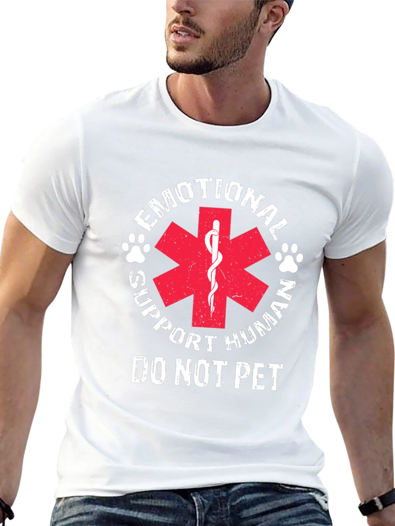 Emotional Support Human T-Shirt - Do Not Pet