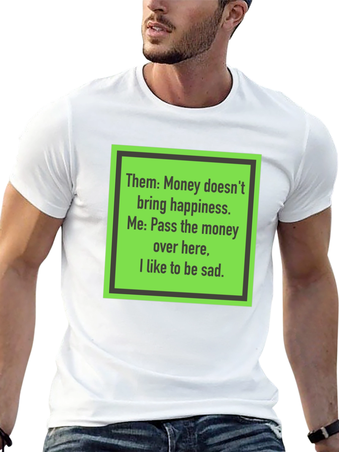Funny Money Happiness Black T-Shirt