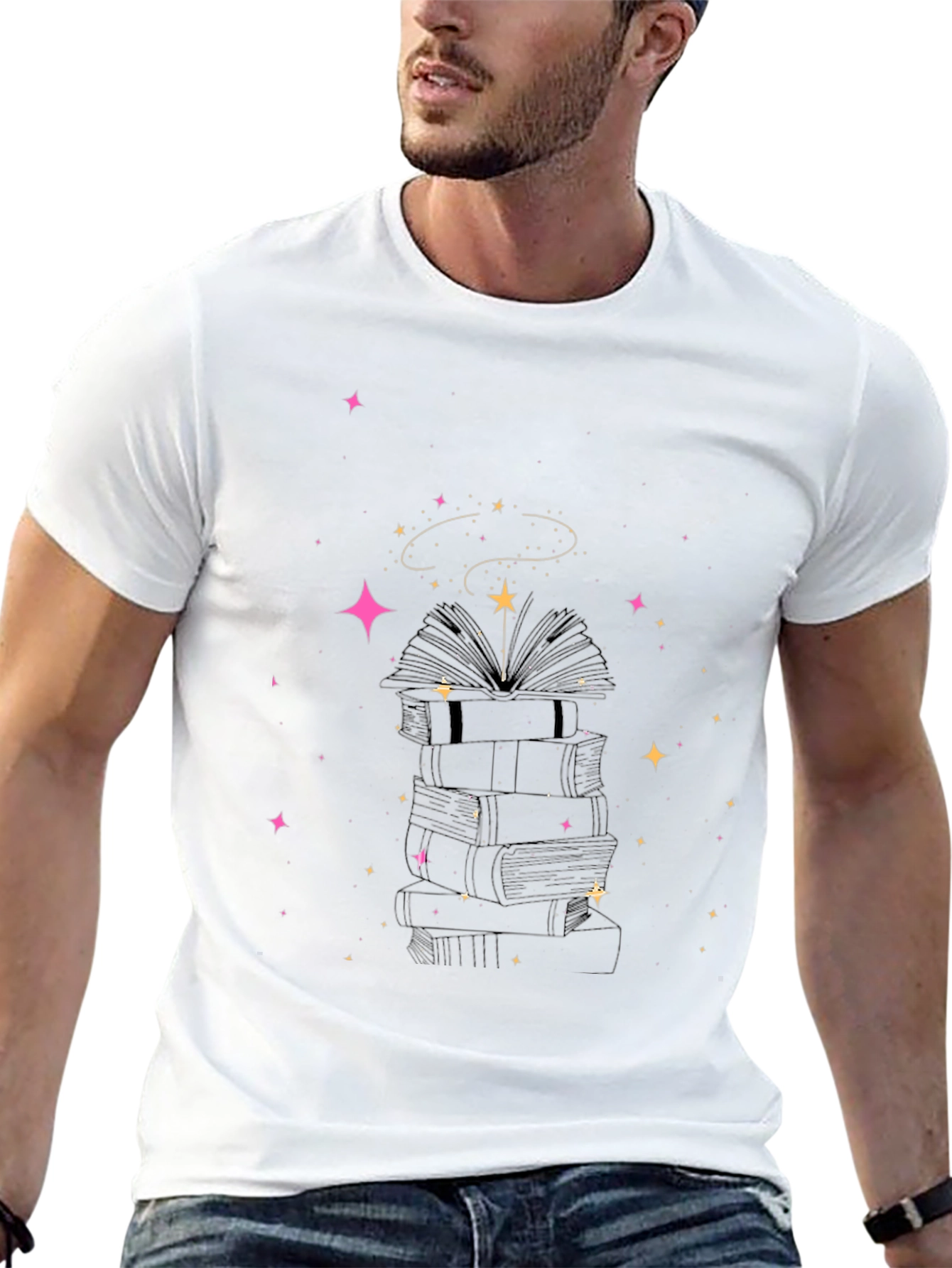 Magical Books T-Shirt - Unisex Starry Tee