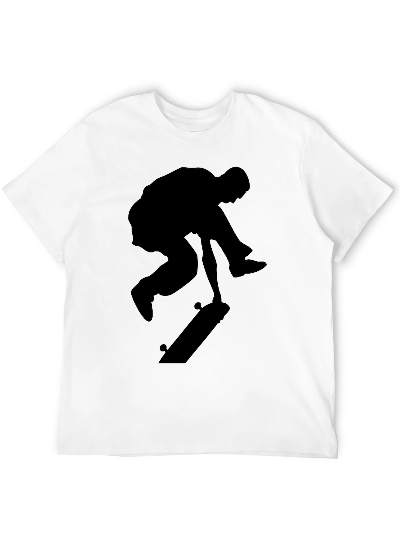 Skateboarder Silhouette T-Shirt - Black Graphic Tee