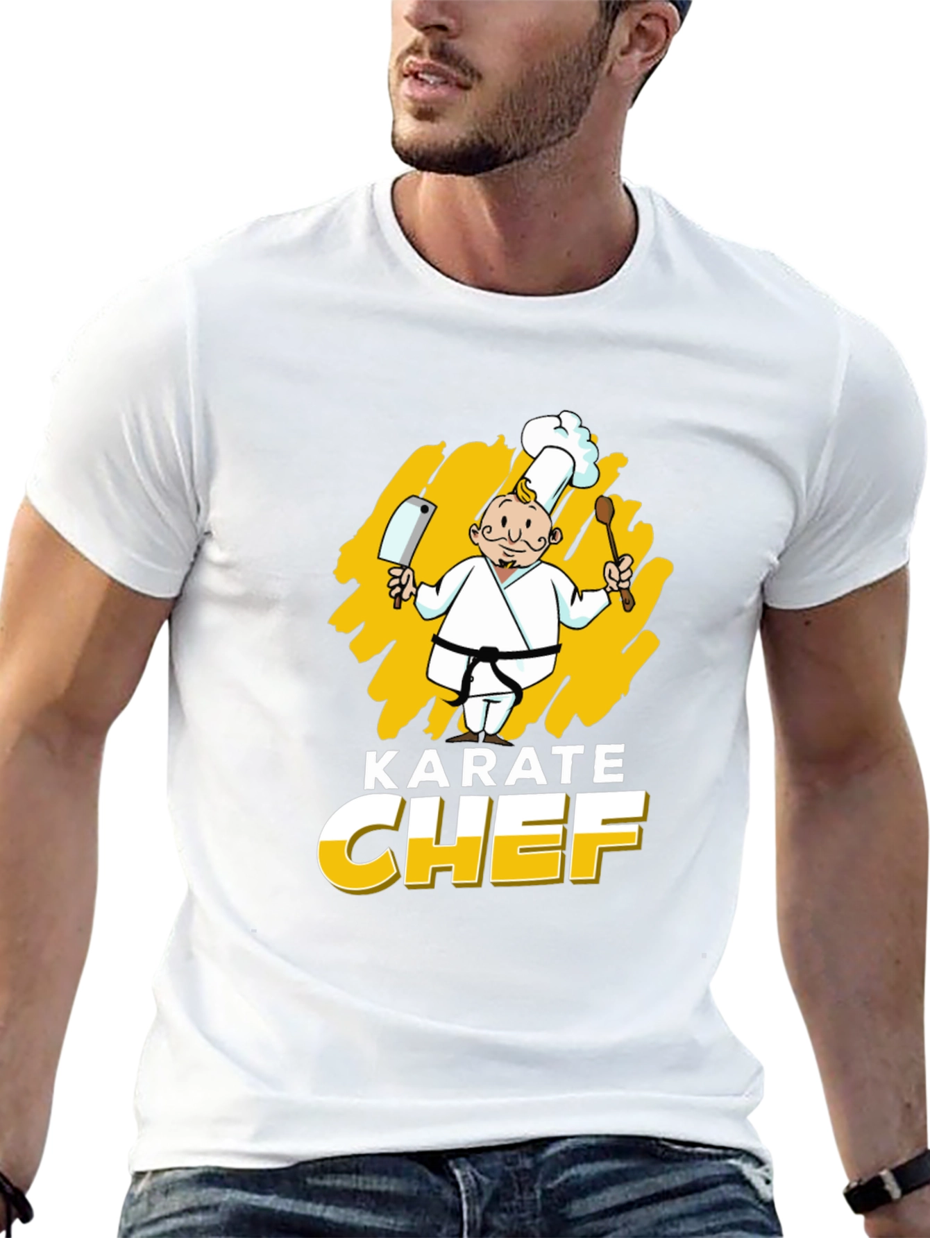 Karate Chef Graphic T-Shirt - Black