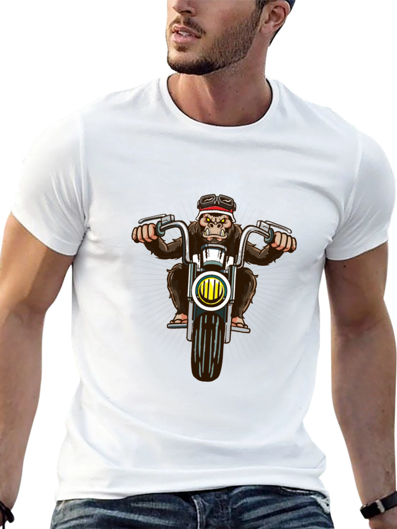 Cool Gorilla Motorbike T-Shirt