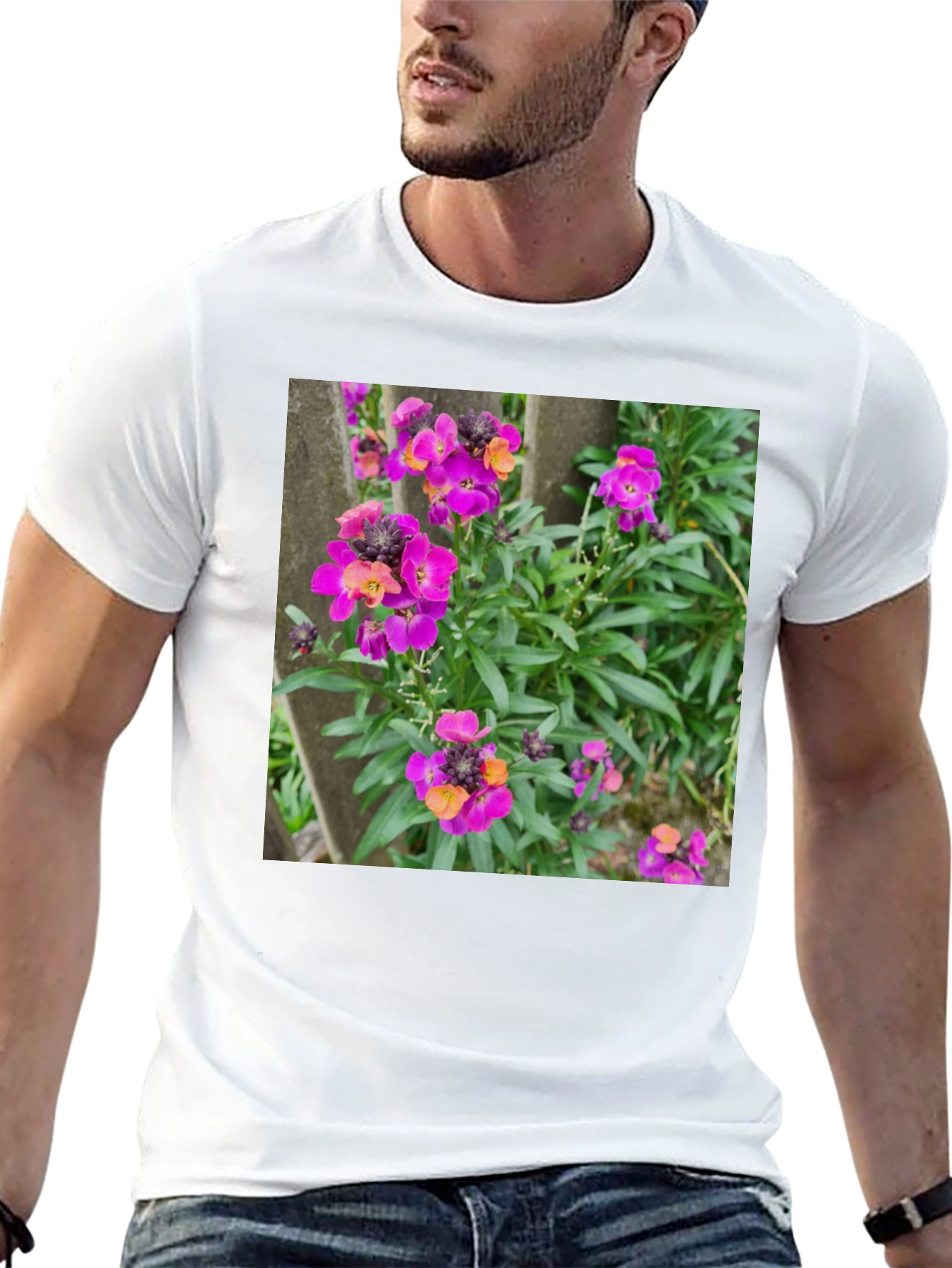 Floral T-Shirt - Purple Wallflowers