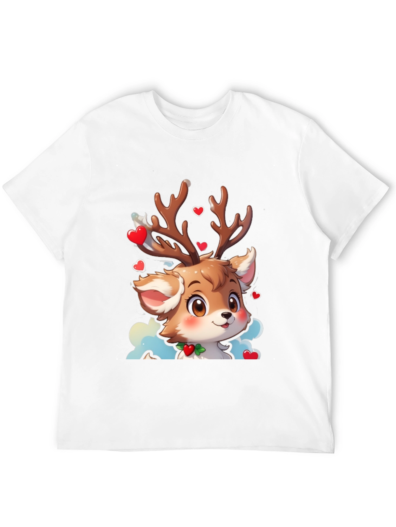 Cute Reindeer Cartoon T-Shirt