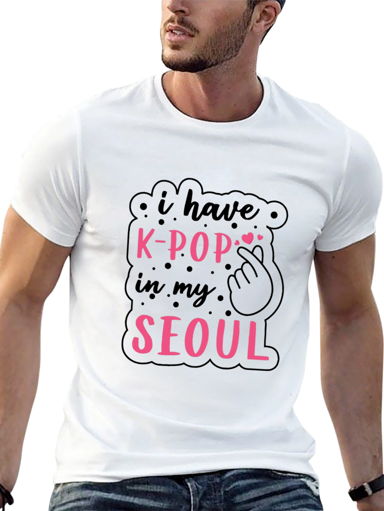 K-Pop in My Seoul Black T-Shirt