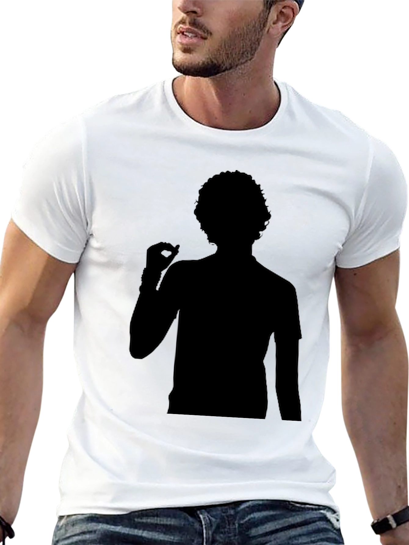 Silhouette Graphic Tee - Mens Black T-Shirt