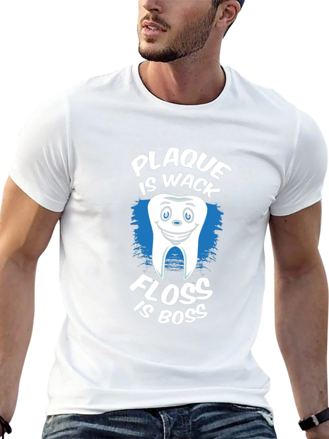 Plaque is Wack Floss is Boss Funny Dental T-Shirt
