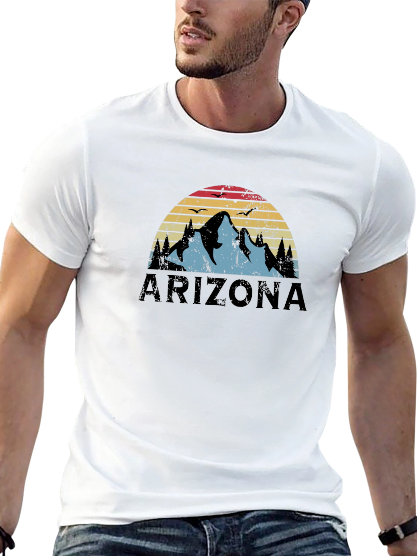 Arizona Mountain Sunset Graphic T-Shirt