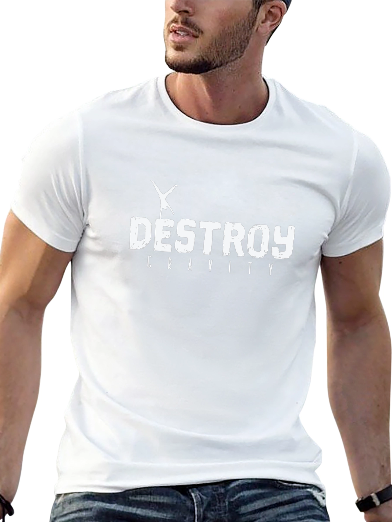 Destroy Gravity Black Graphic Tee